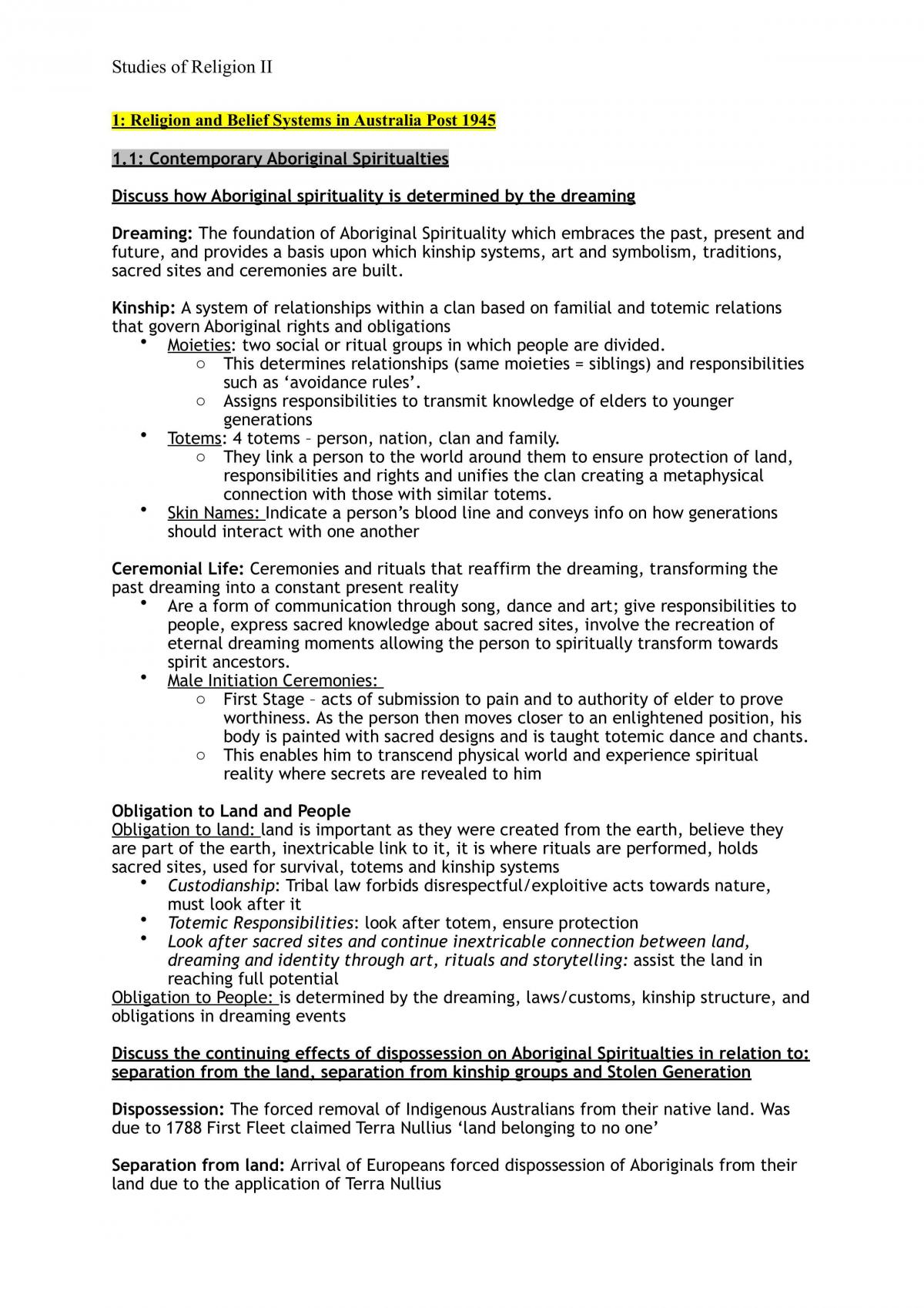SOR 2 Notes - Full - Page 1