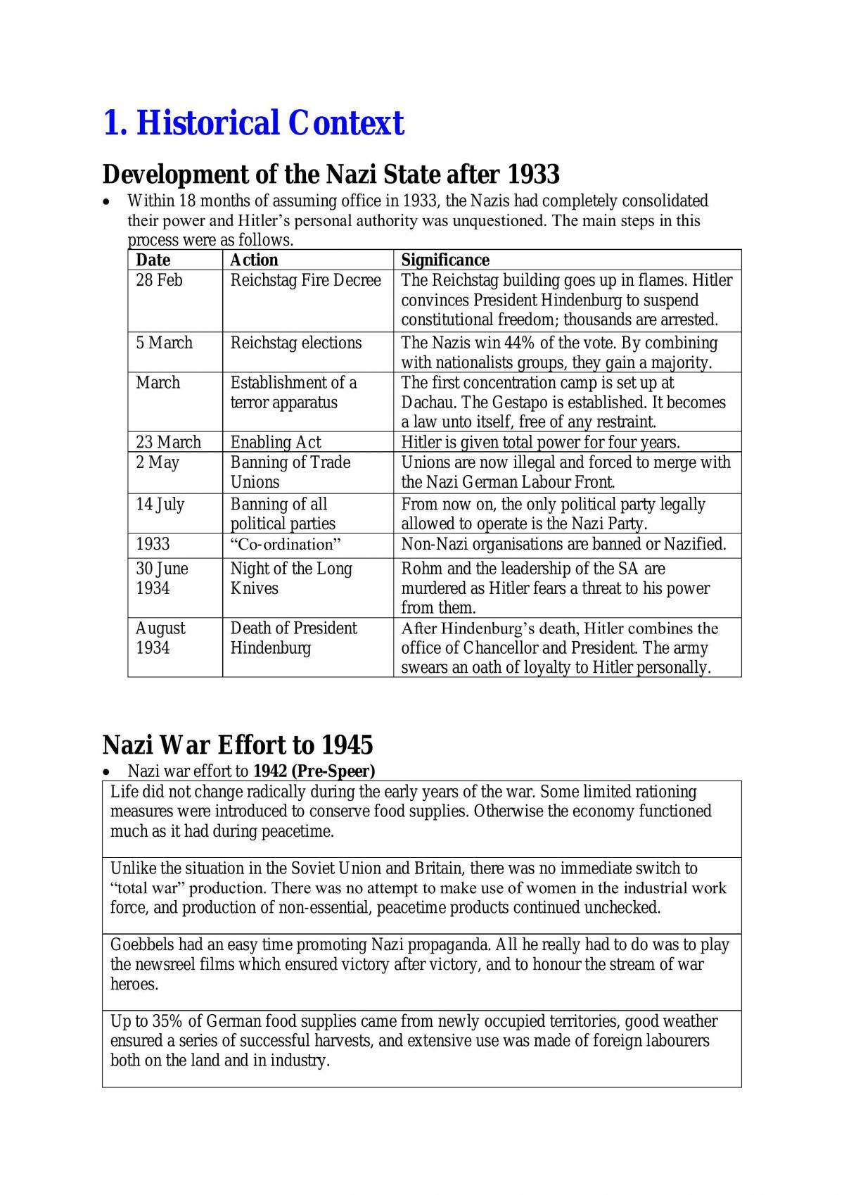 Albert Speer Notes  - Page 1