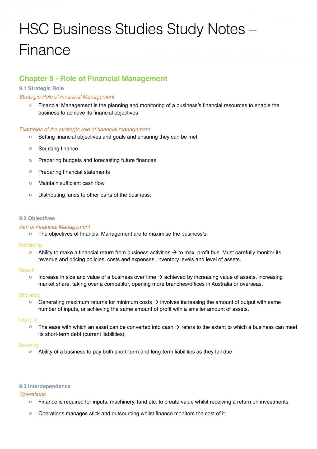 Business Studies Complete Notes - Page 1