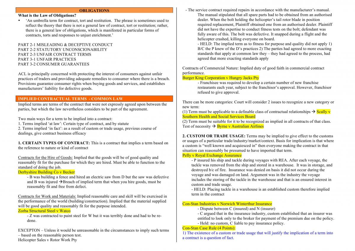 Obligations Exam Temp - Page 1