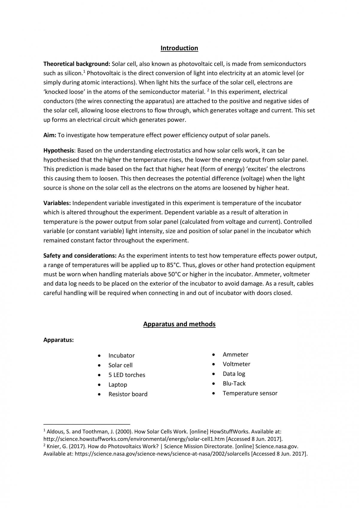 Solar Cell Practical - Page 2