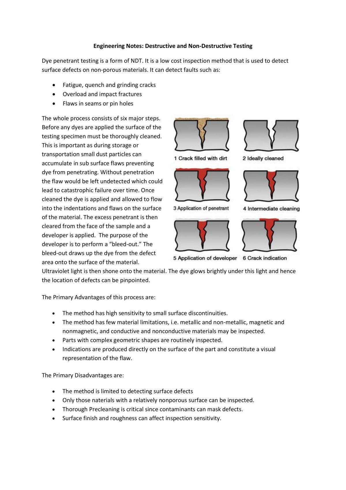 Destructive and Non-Destructive Testing project  - Page 1
