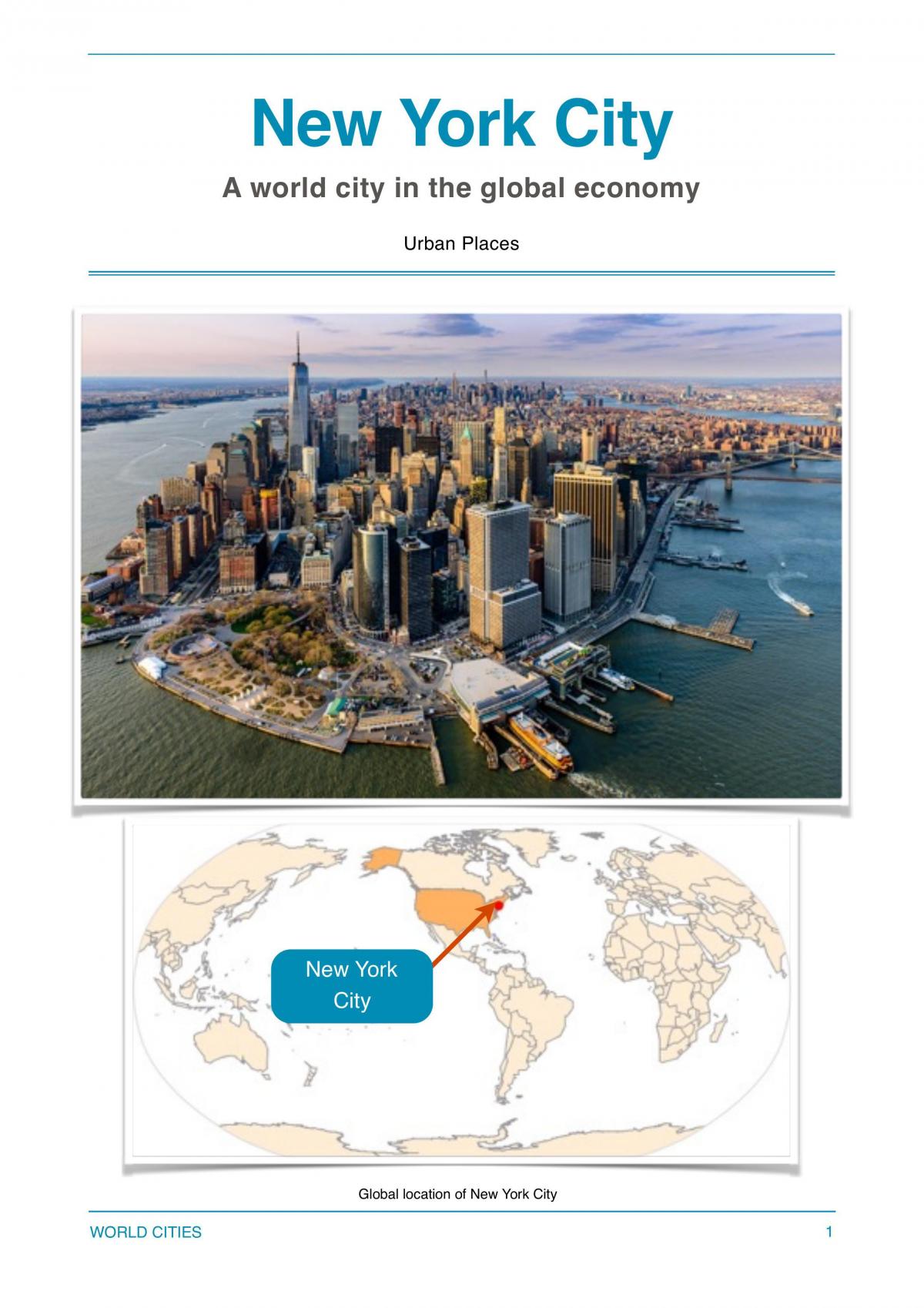 new york case study gcse geography
