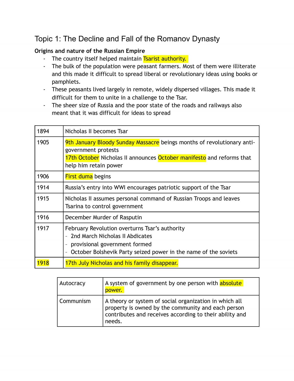 Final Preliminary Notes - Page 1