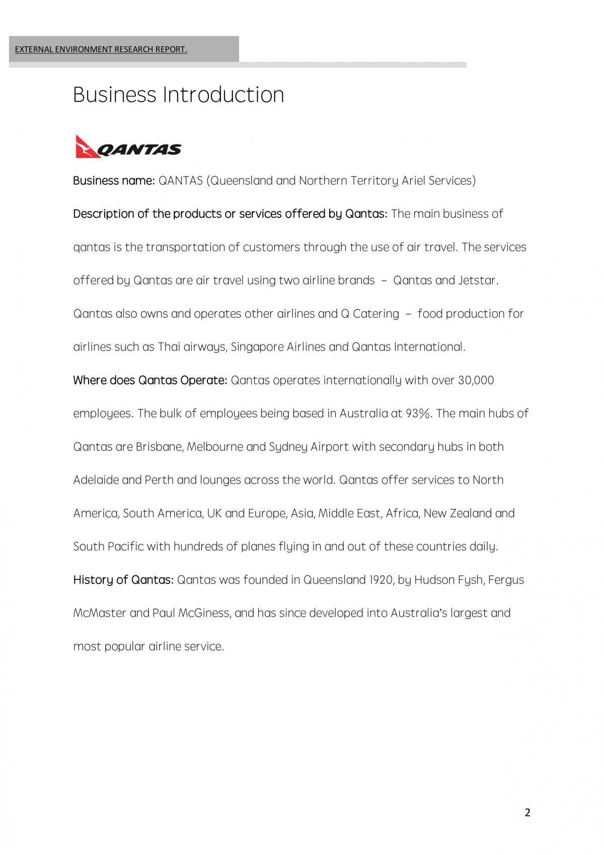 External Environment Research Report - Page 2
