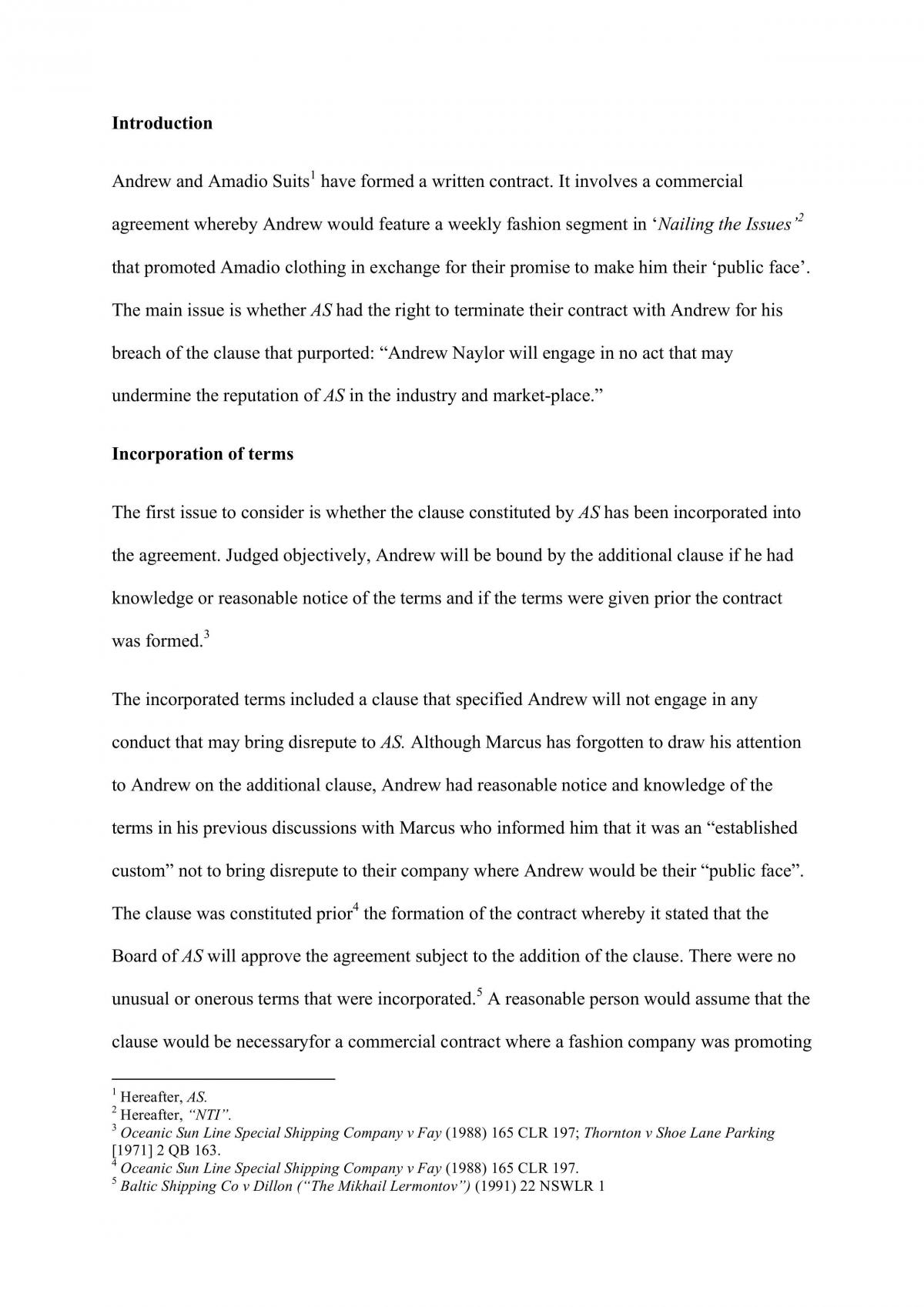 Contracts 2 Assignment  - Page 1