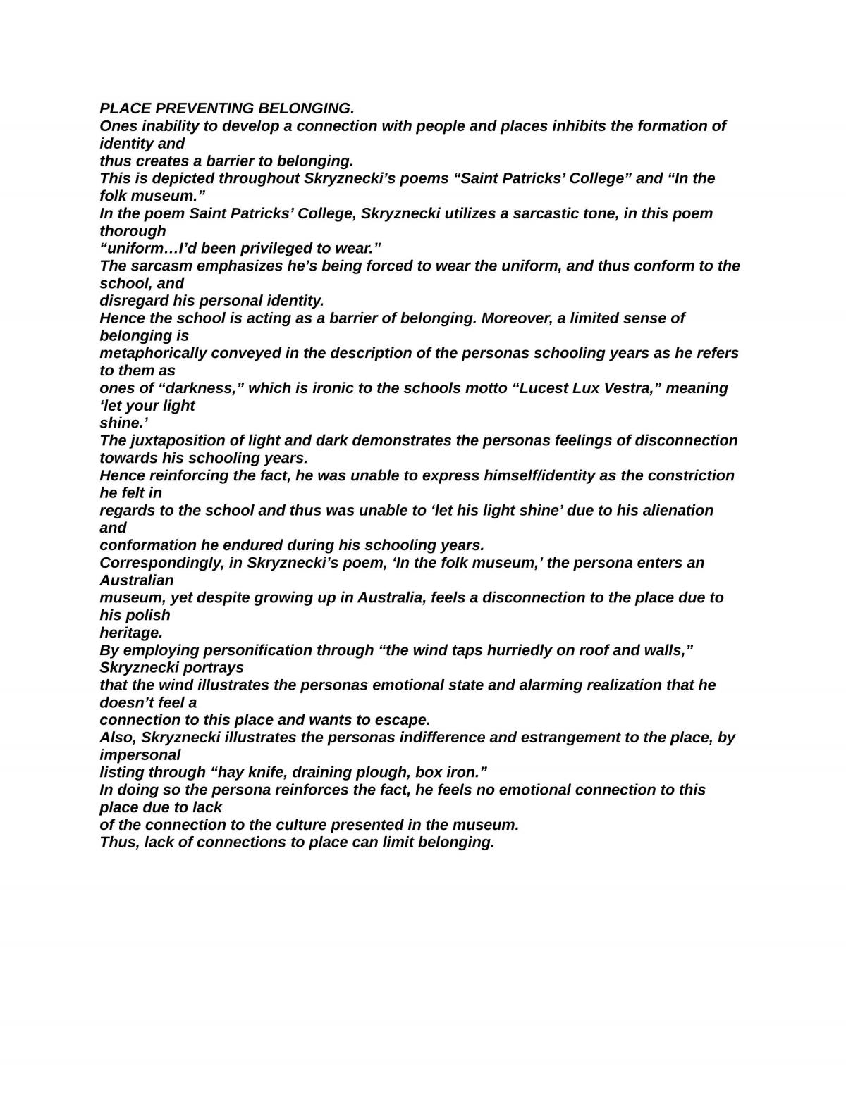 not belonging - Page 1
