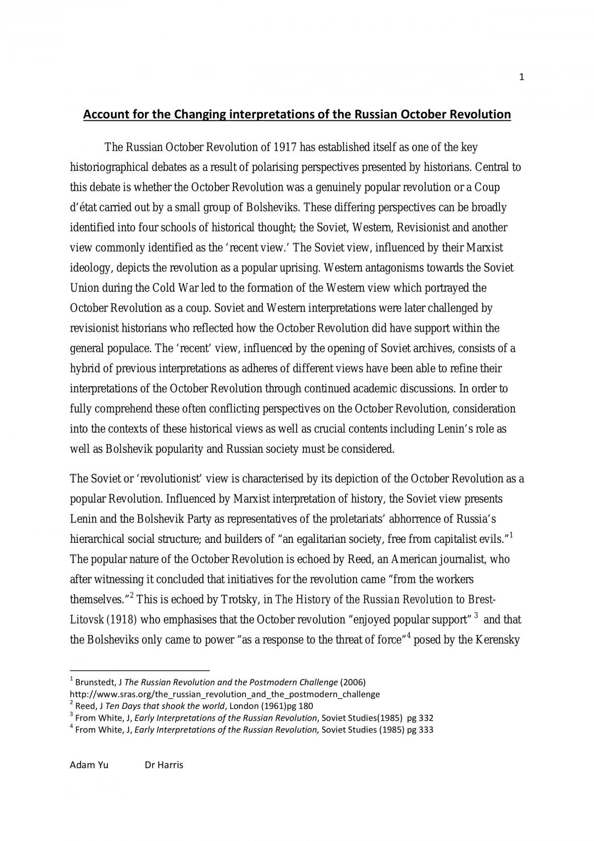 Changing interpretations of October revolution  - Page 1