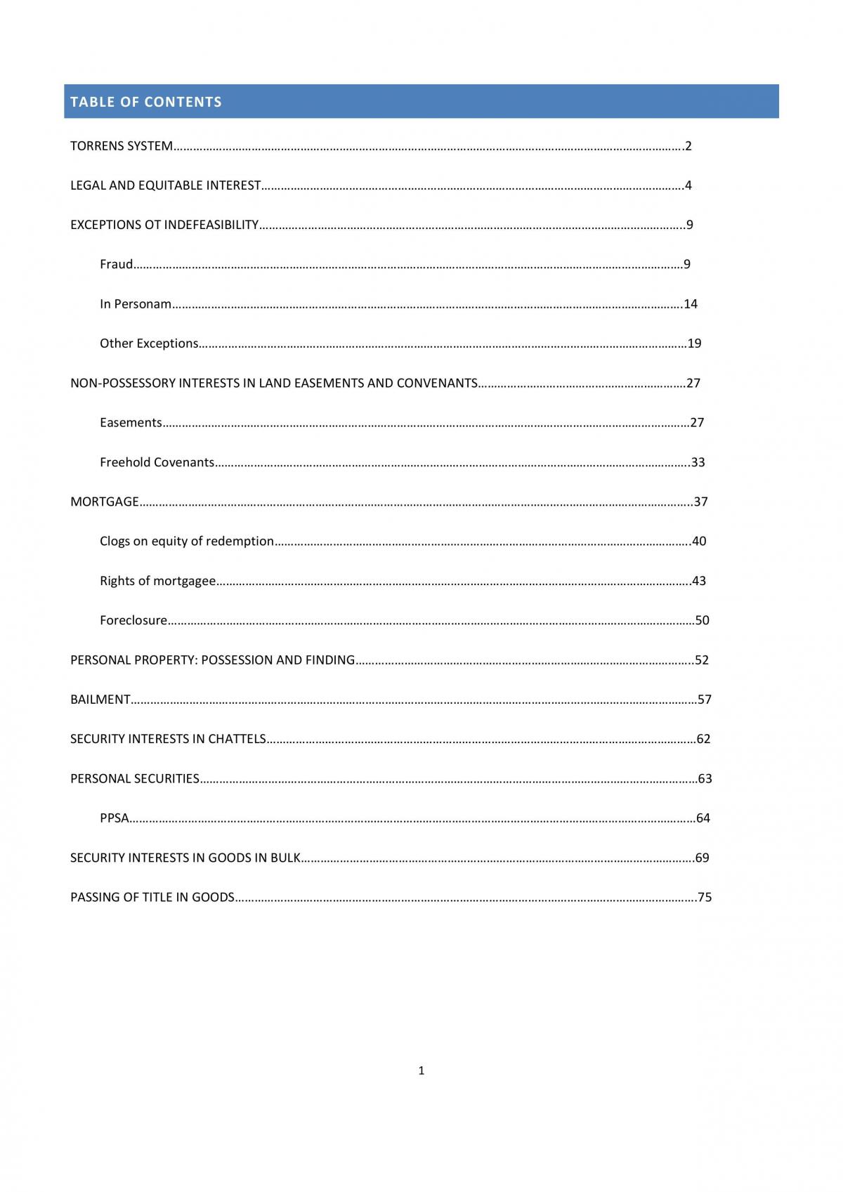 Property B - Full Semester Notes - Page 1