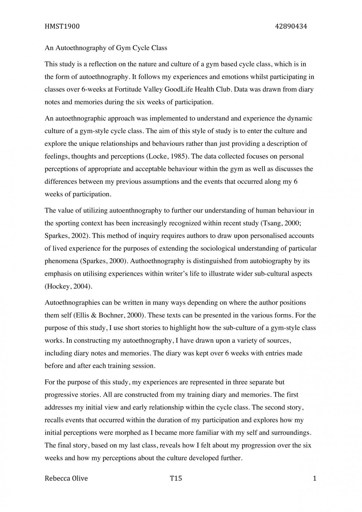 Autoethenography - Page 1