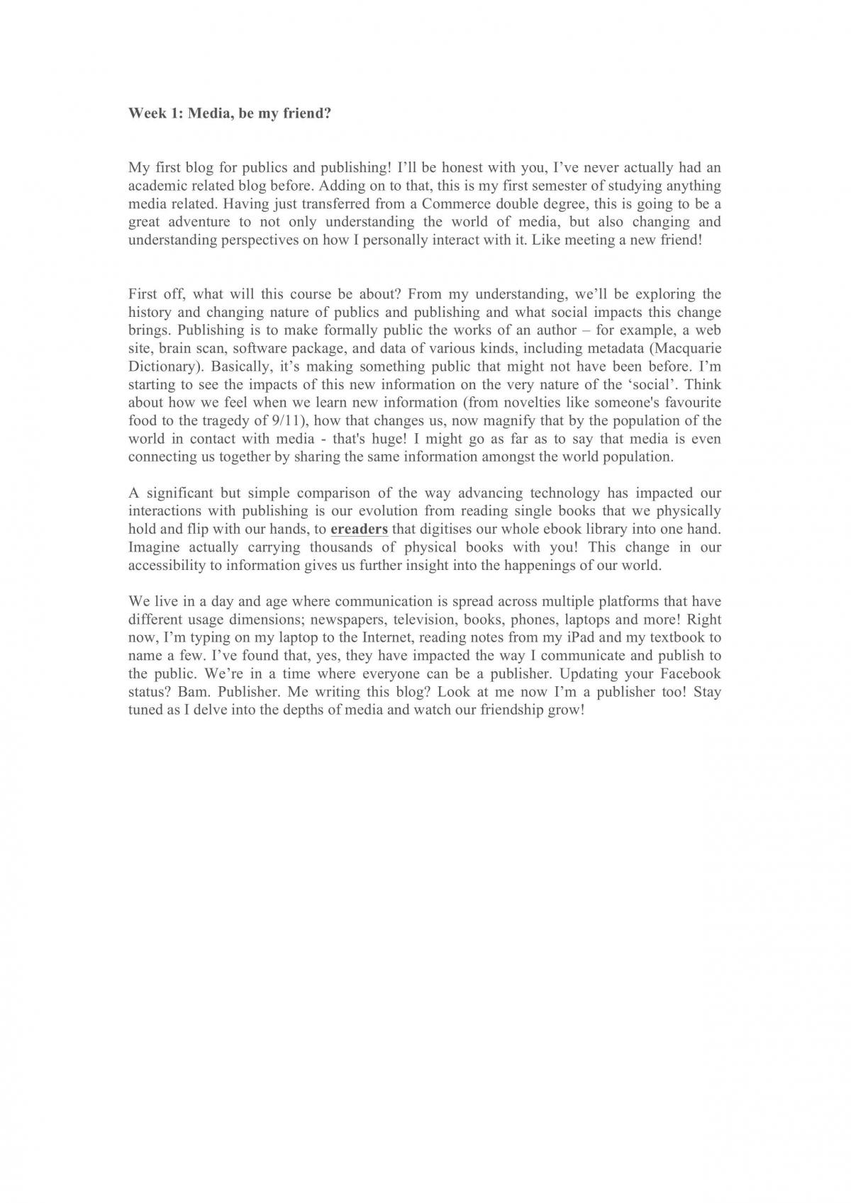 Weeks 1-3 (Advancing Media, Communications Revolution, Collecting People Together) - Page 1