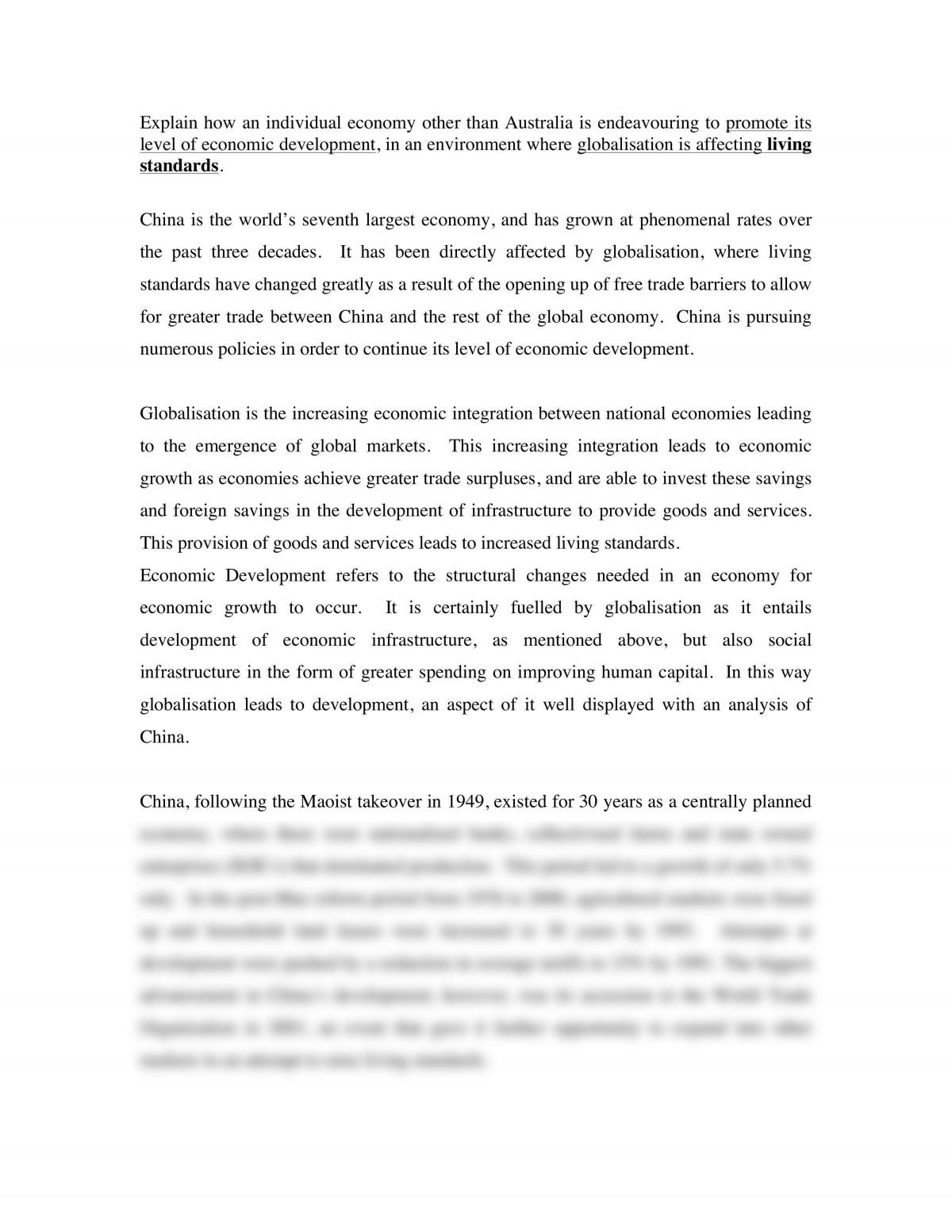 china case study economics essay