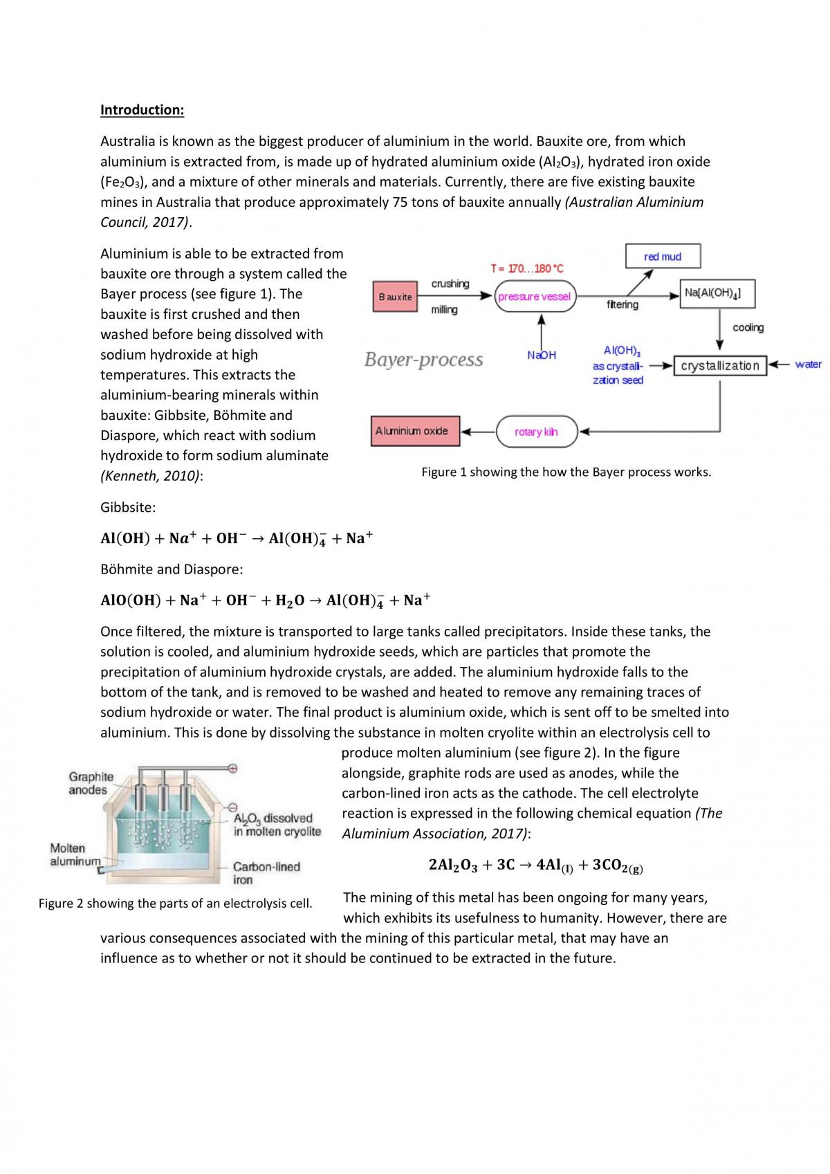 Aluminium Mining in Australia - SHE Task - Page 2