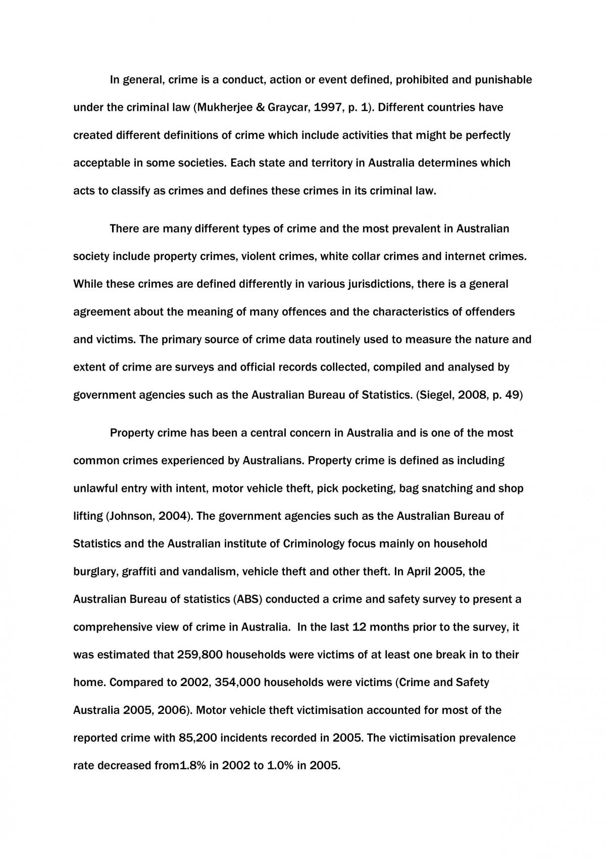 crime conclusion essay