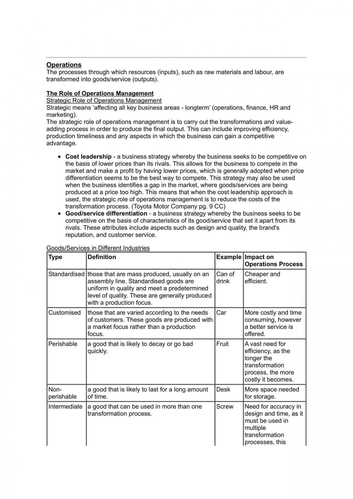 Business Studies - Complete Summary - Page 1