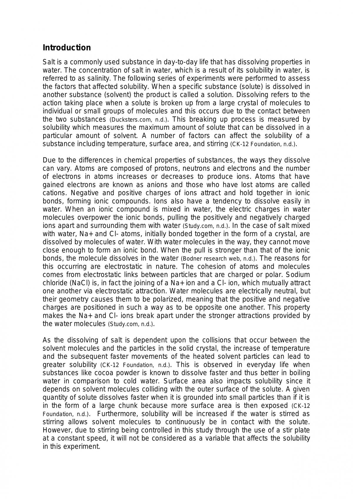 The Solubility of Salt EEI - Page 2