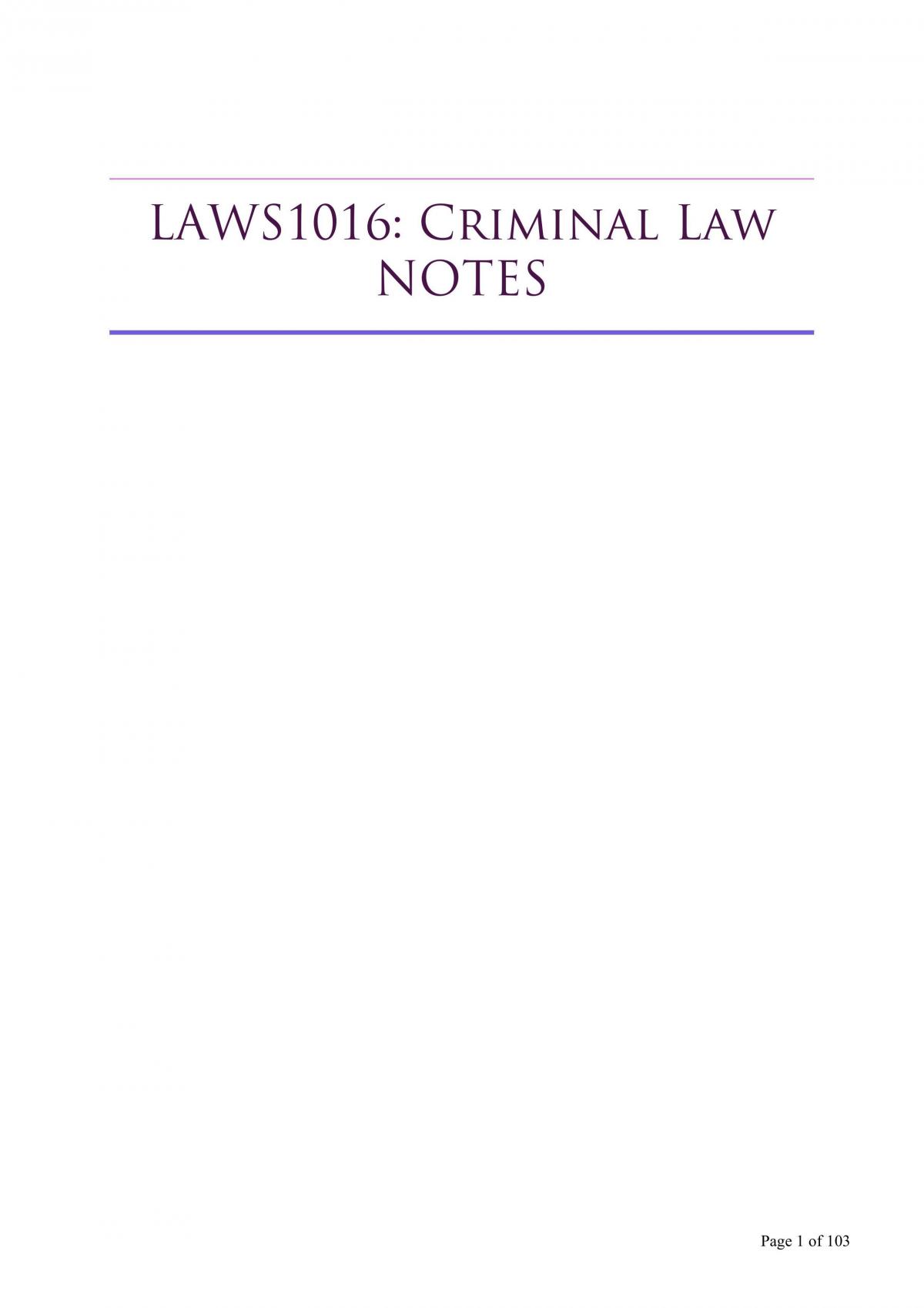 LAWS1016 Exam-Ready Notes - Page 1