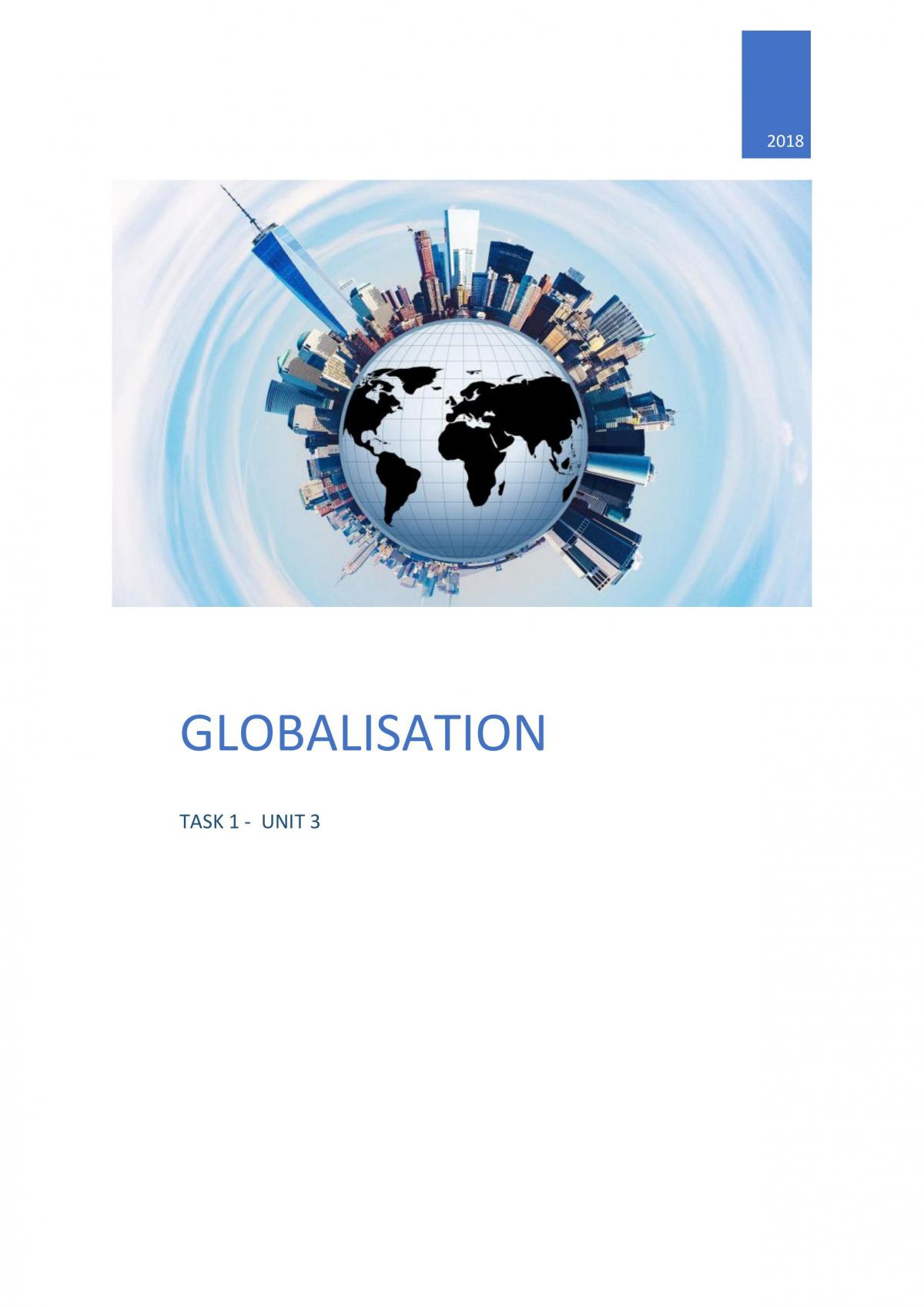globalisation assignment