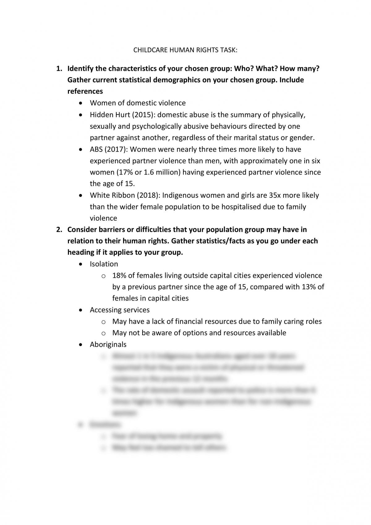 Notes for Human Rights Task - Page 1