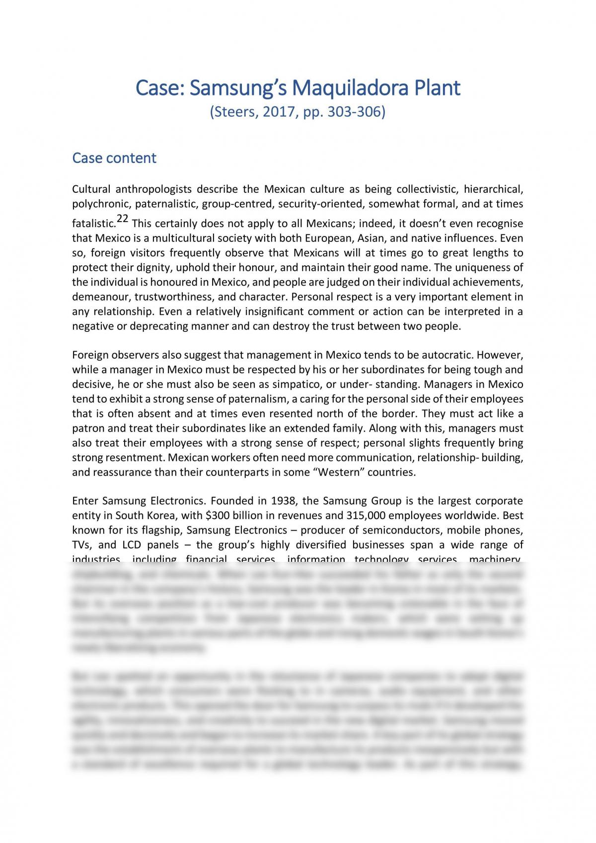 MGMT2102 Case Study - Page 1