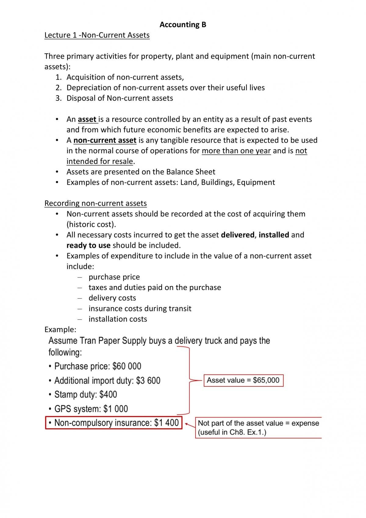 Accounting B Notes - Weeks 1-5 - Page 1