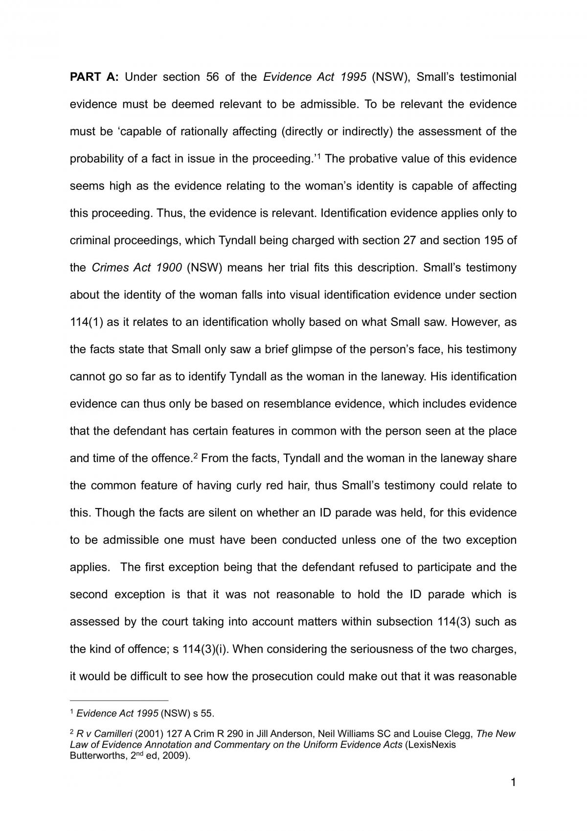 Problem Question Assignment  - Page 1