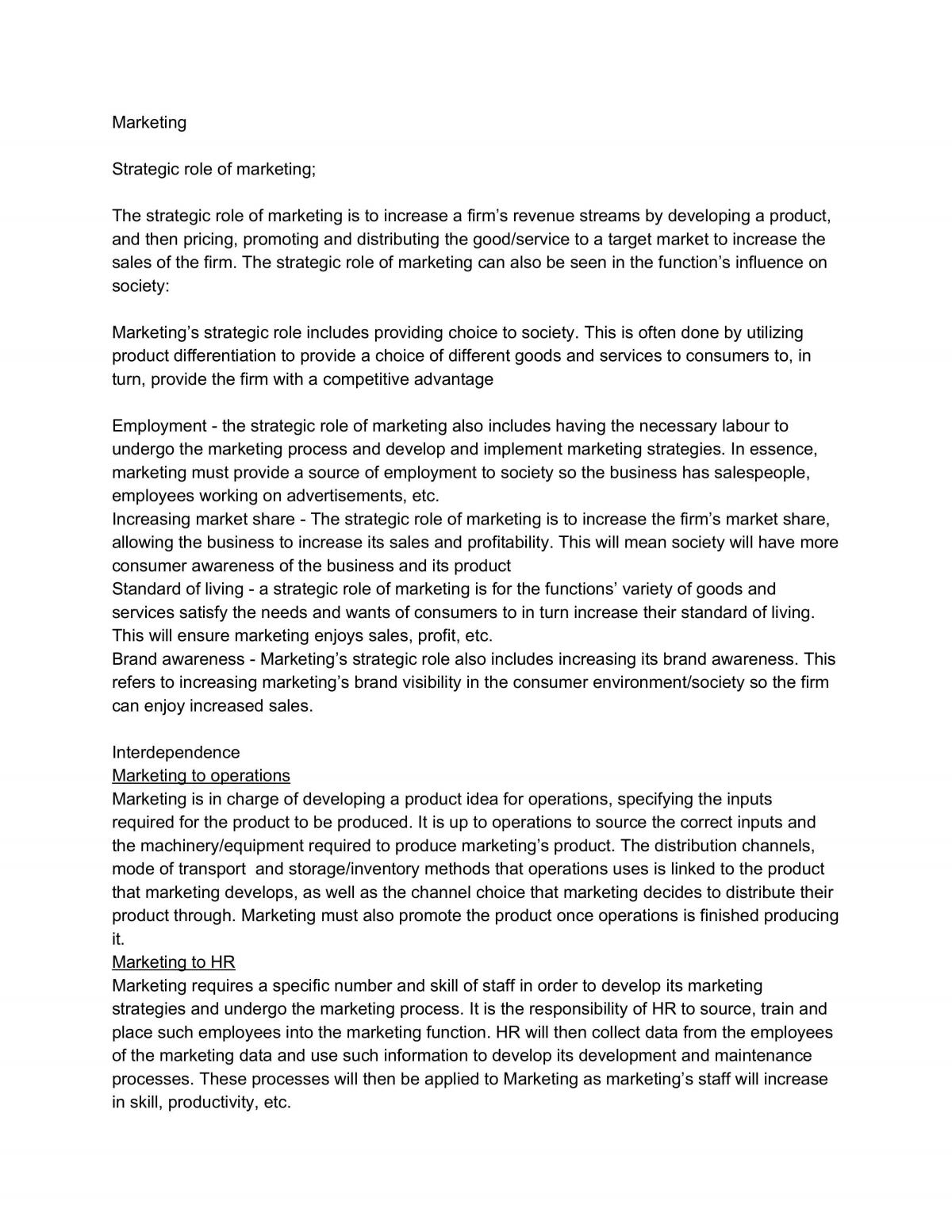 Marketing Notes  - Page 1