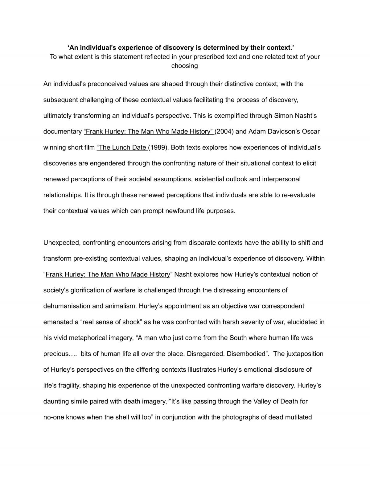 Discovery Essay - Page 1