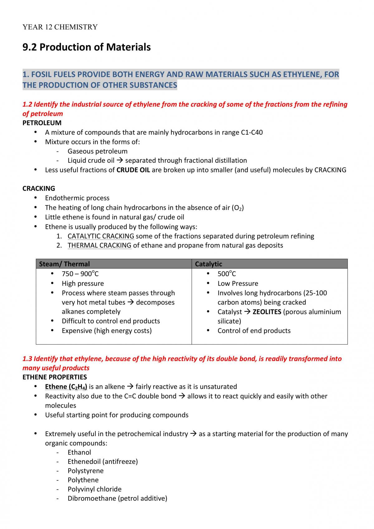 Production Of Materials Complete Notes  - Page 1