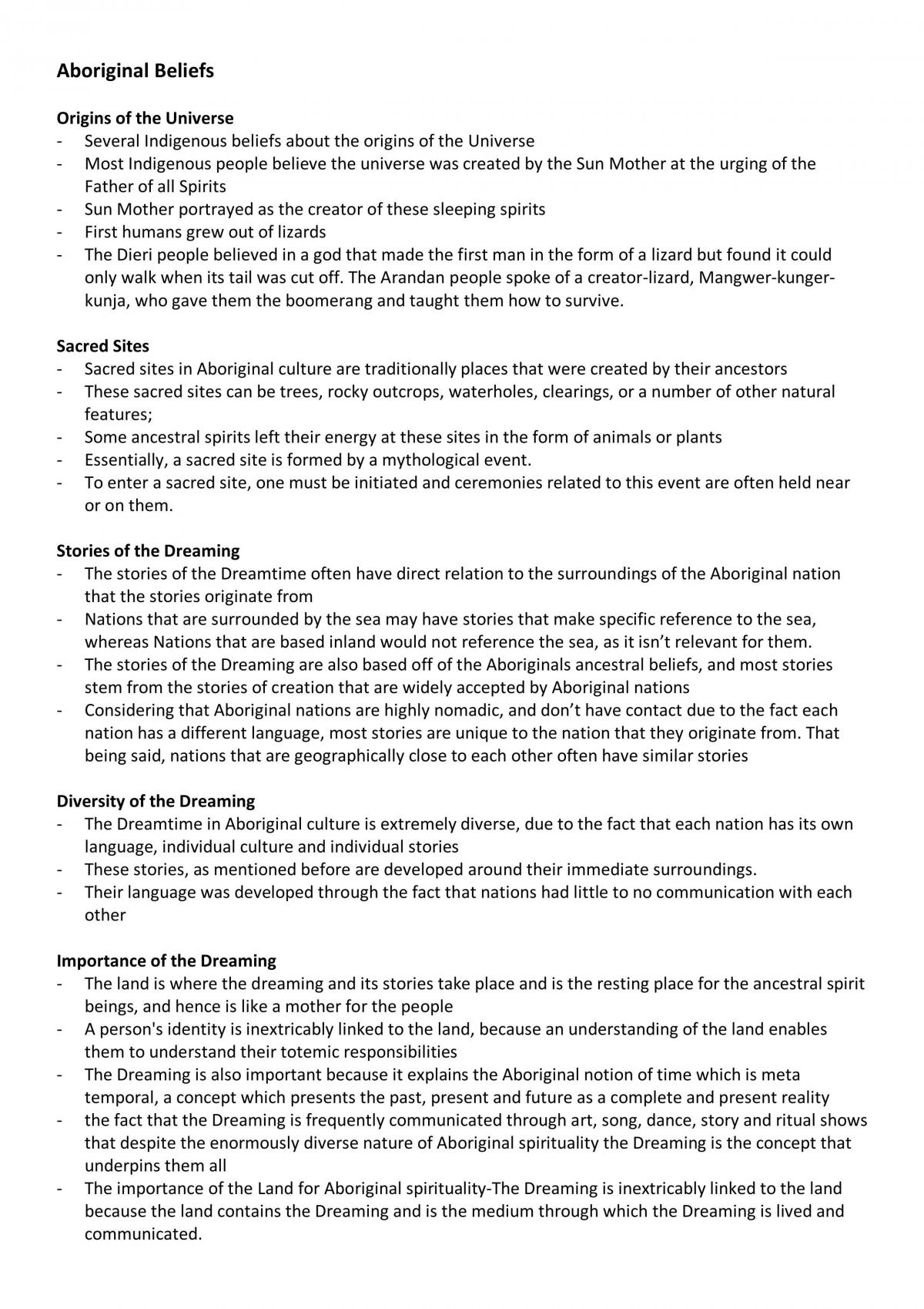 Studies of Religion One Notes - Page 1