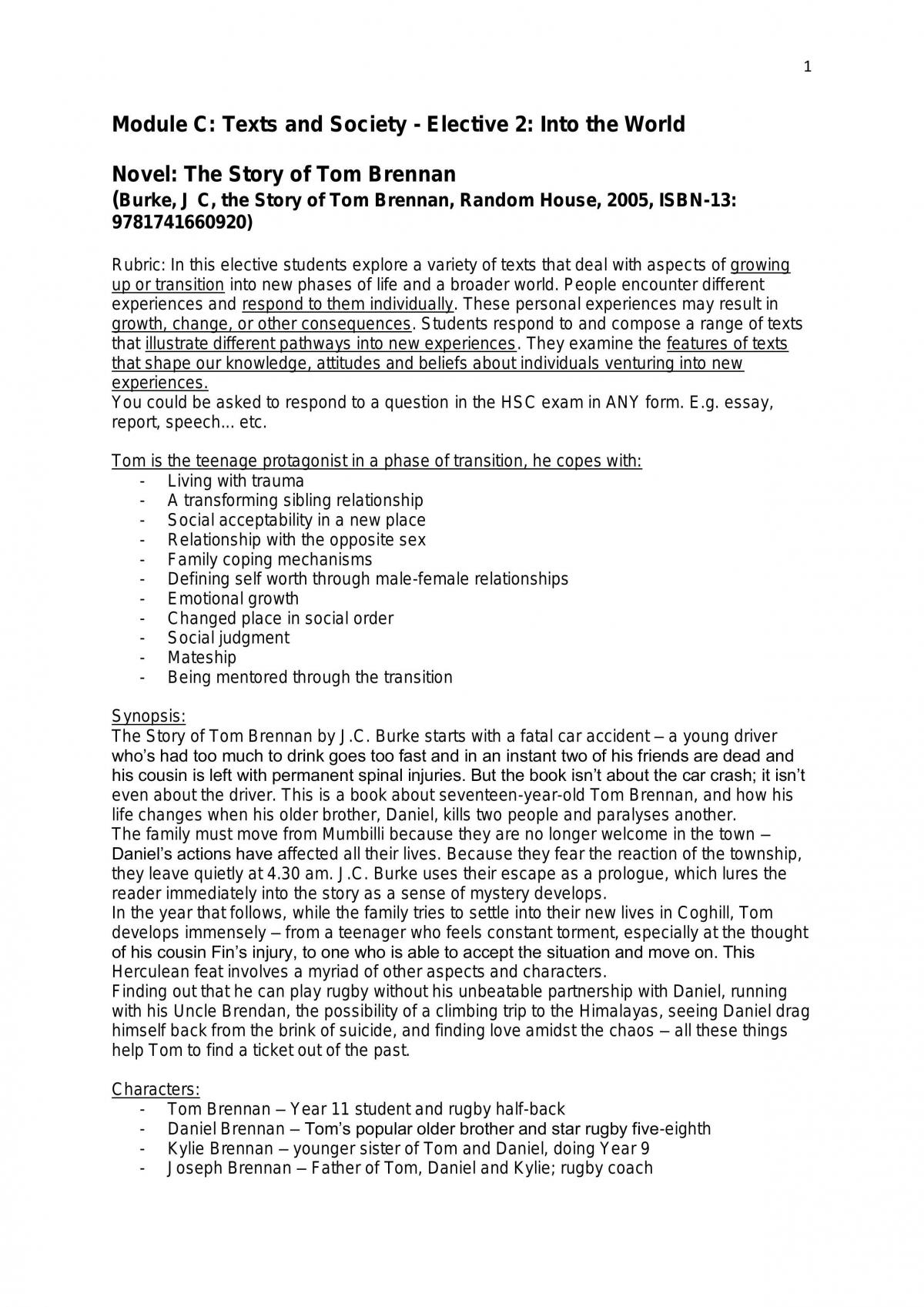 Brennan Mod C Notes - Page 1