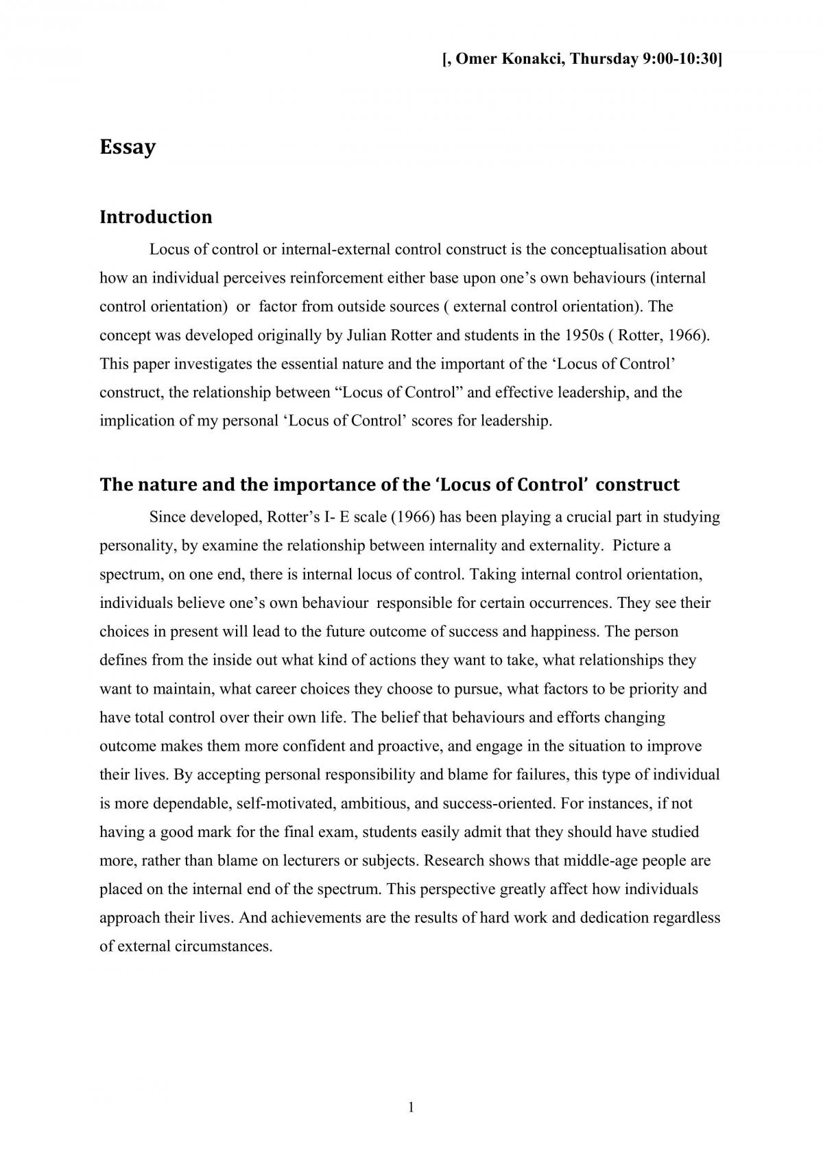Essay - Page 1