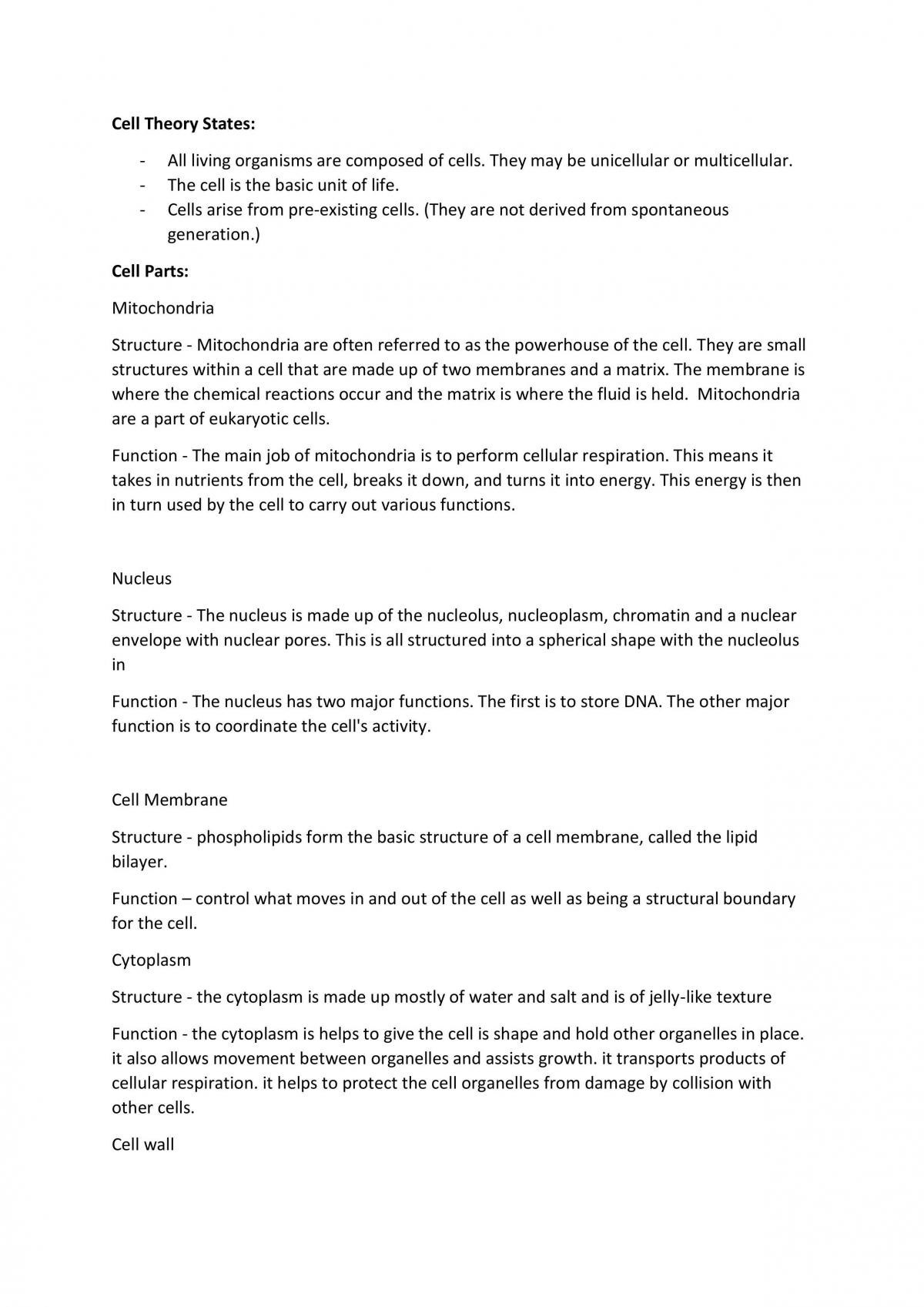 Biology Notes - Page 2
