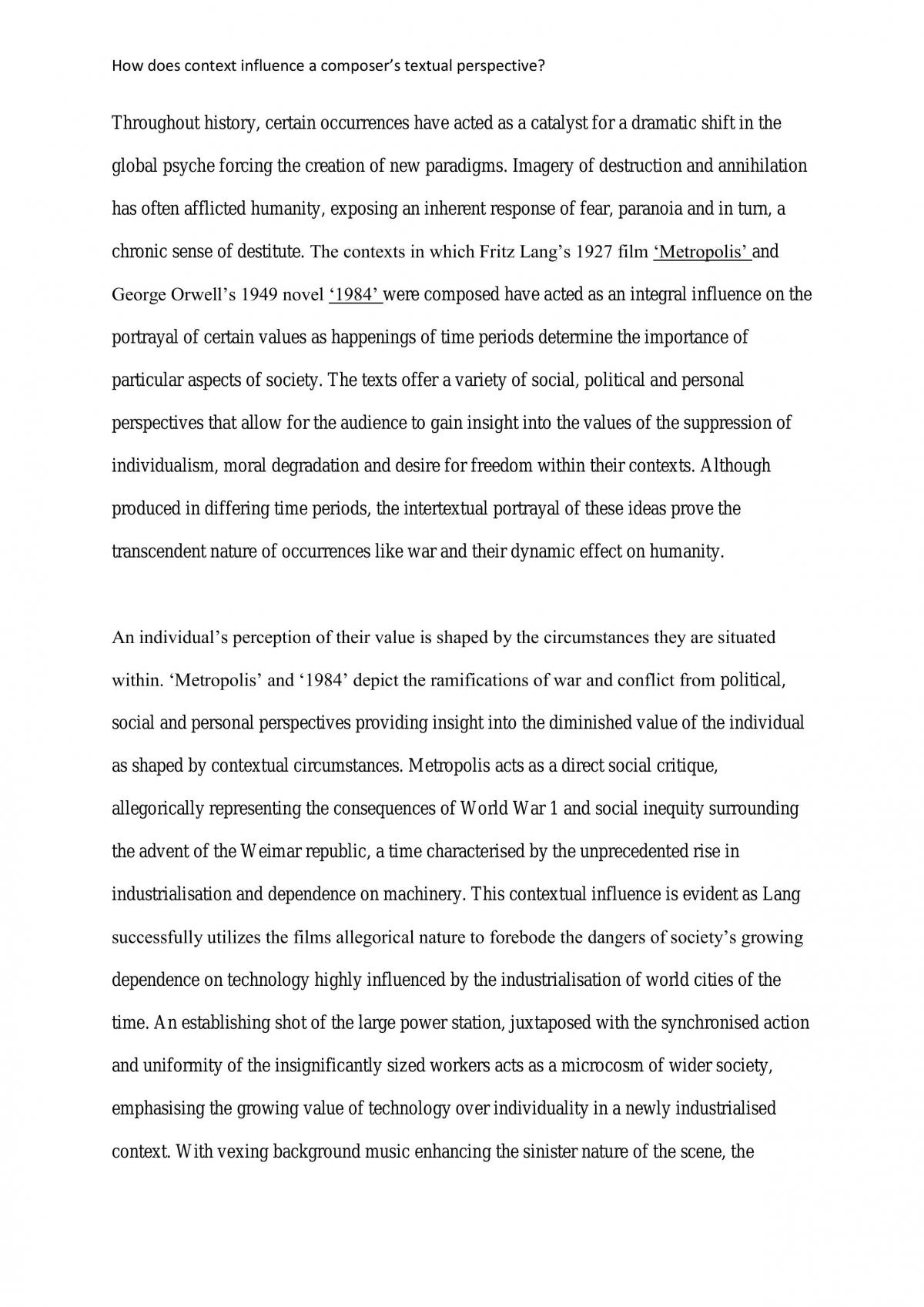 How does context influence a composer's textual perspective? - Page 1