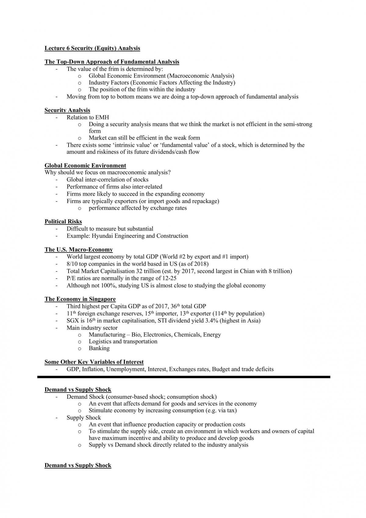 FIN3017 Part 2 Notes - Page 1