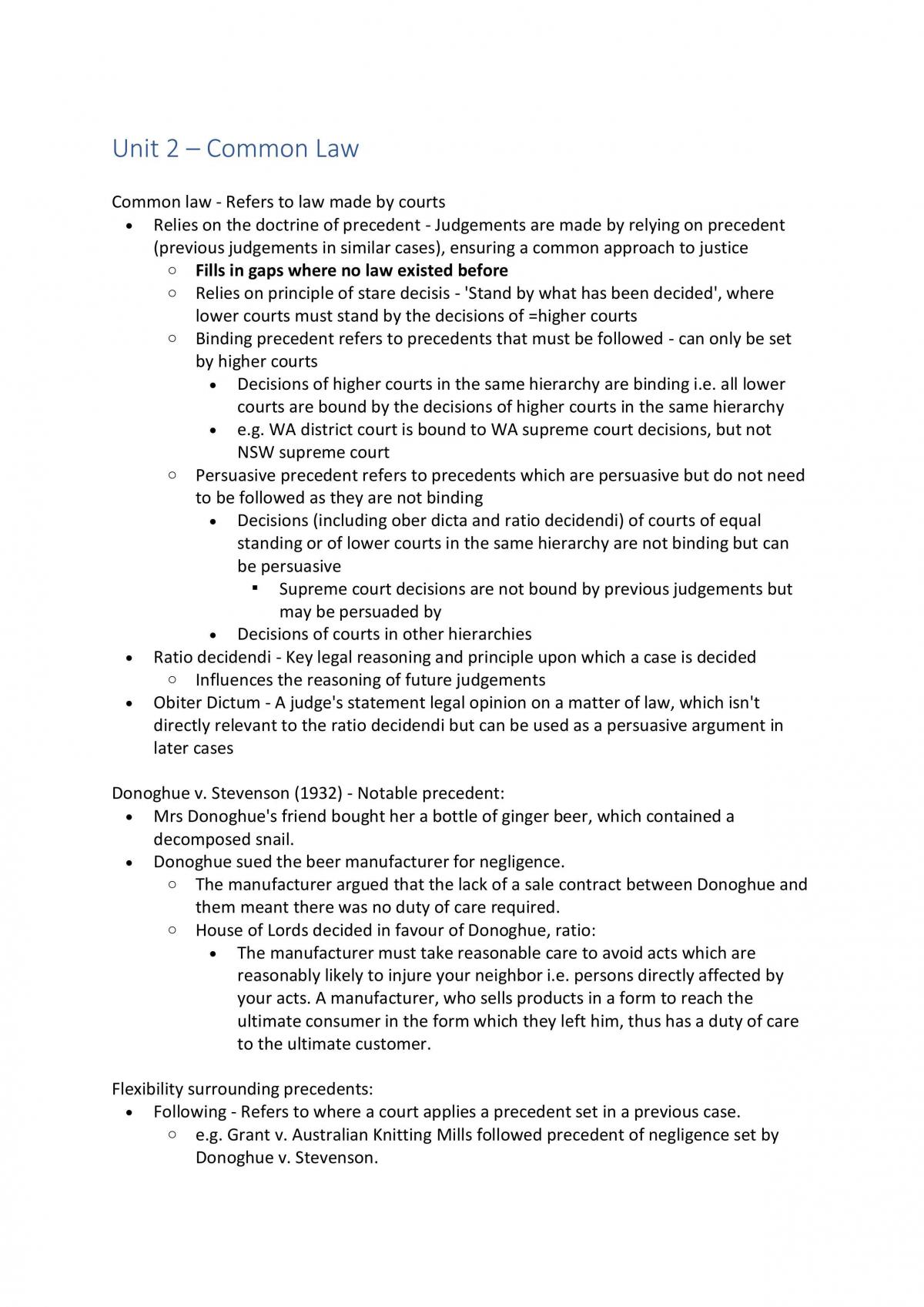 Unit 2 Notes - Page 1