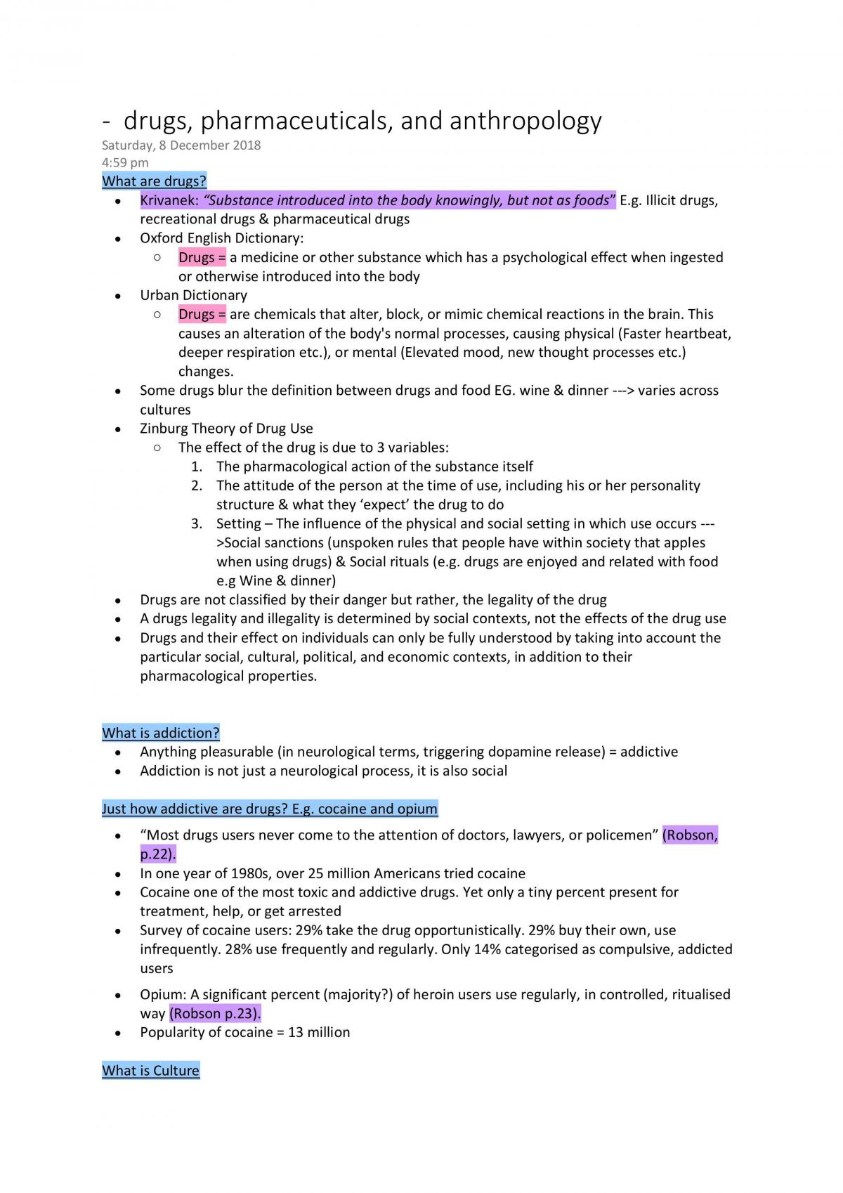 ANTH106 Complete Study Notes - Page 1