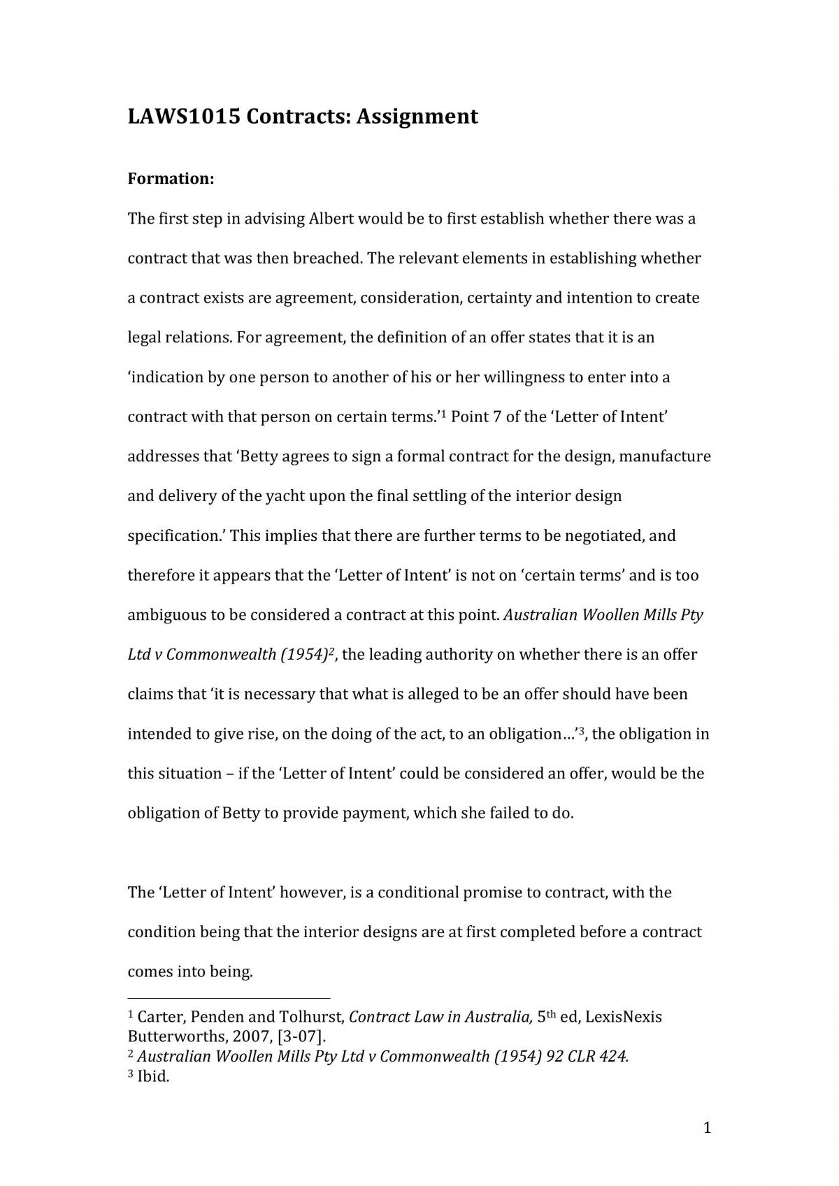 Problem Assignment - Page 1