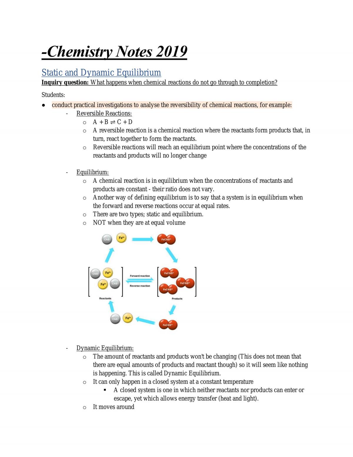 Chemistry Notes Mod 5 - Page 1
