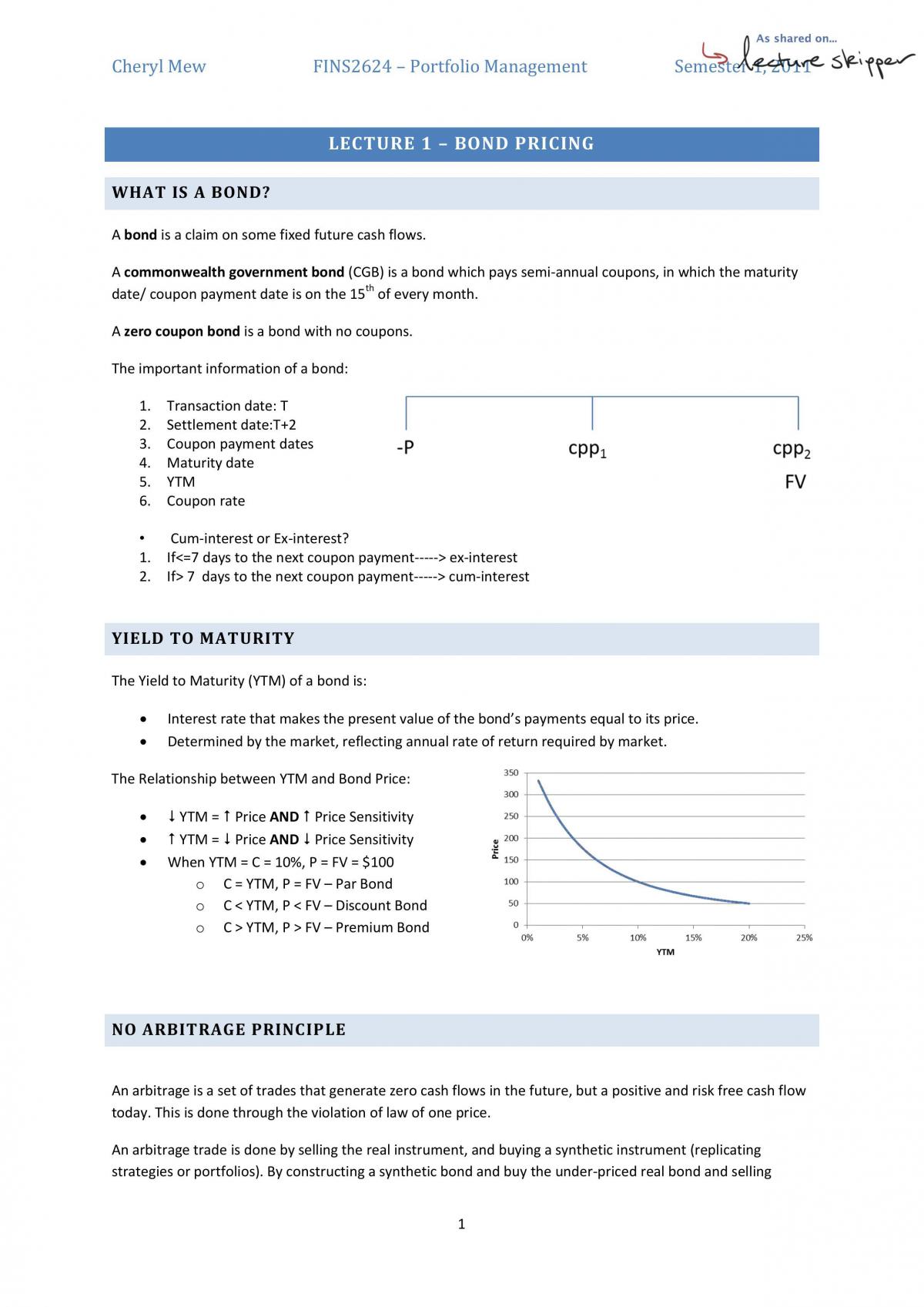 Study notes - Page 1