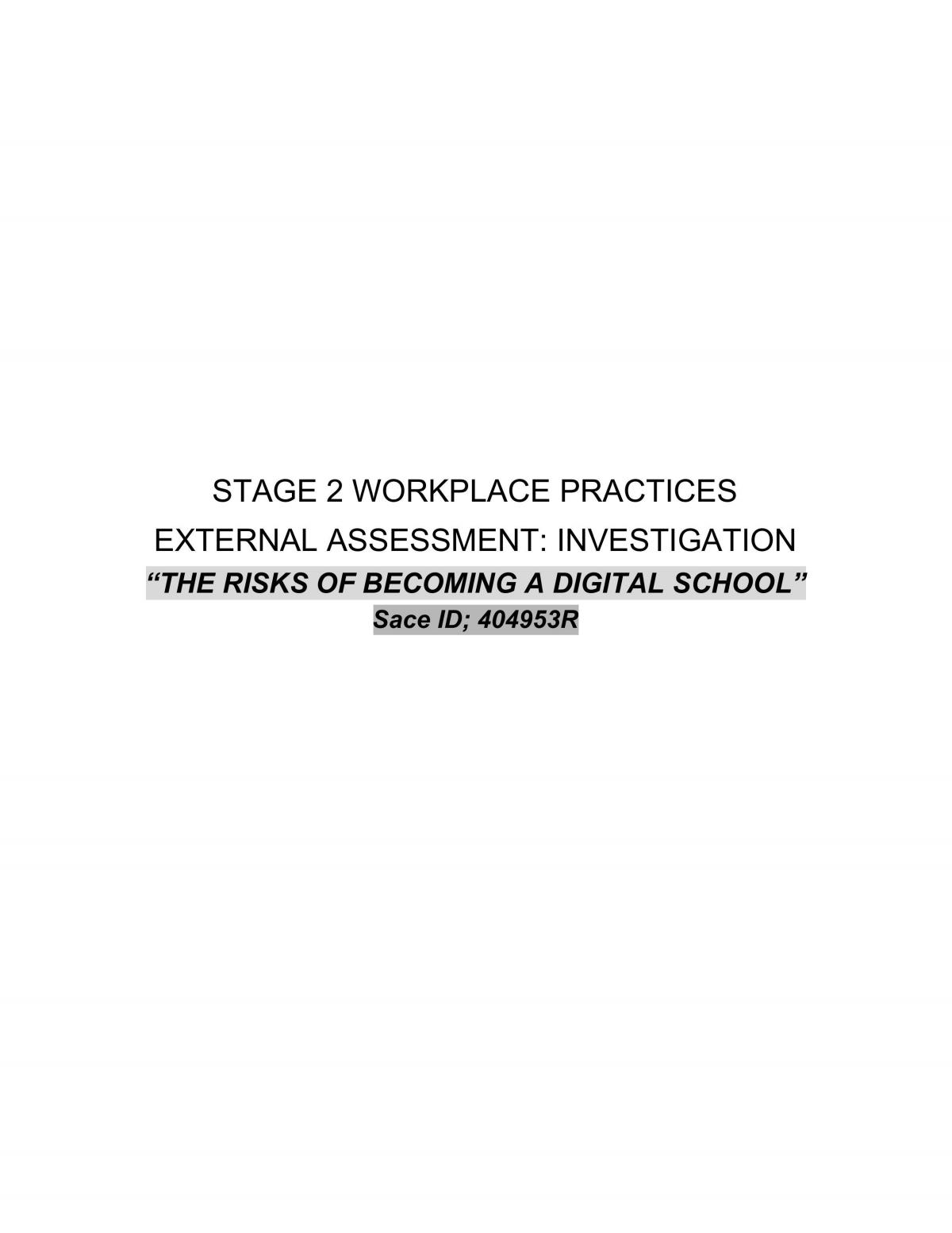 Workplace Practices - Page 1