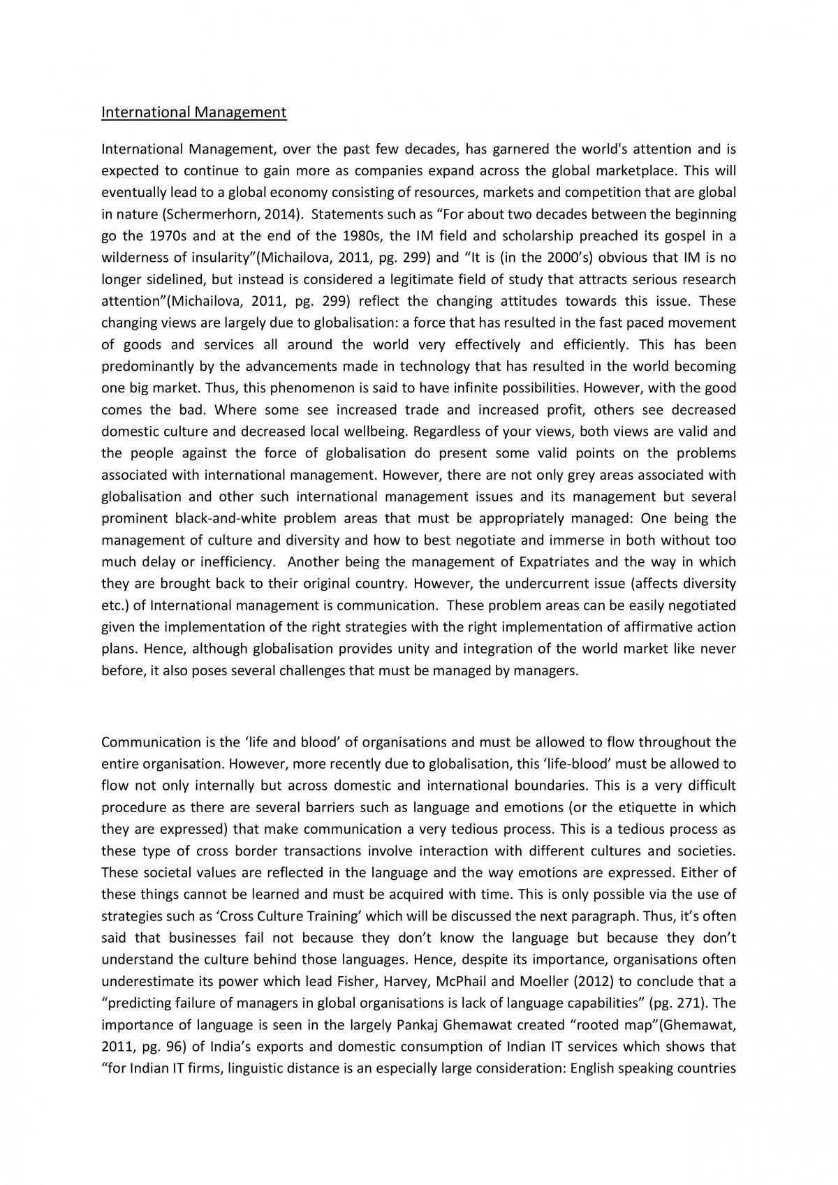 Management Assessment task 2 - Page 1