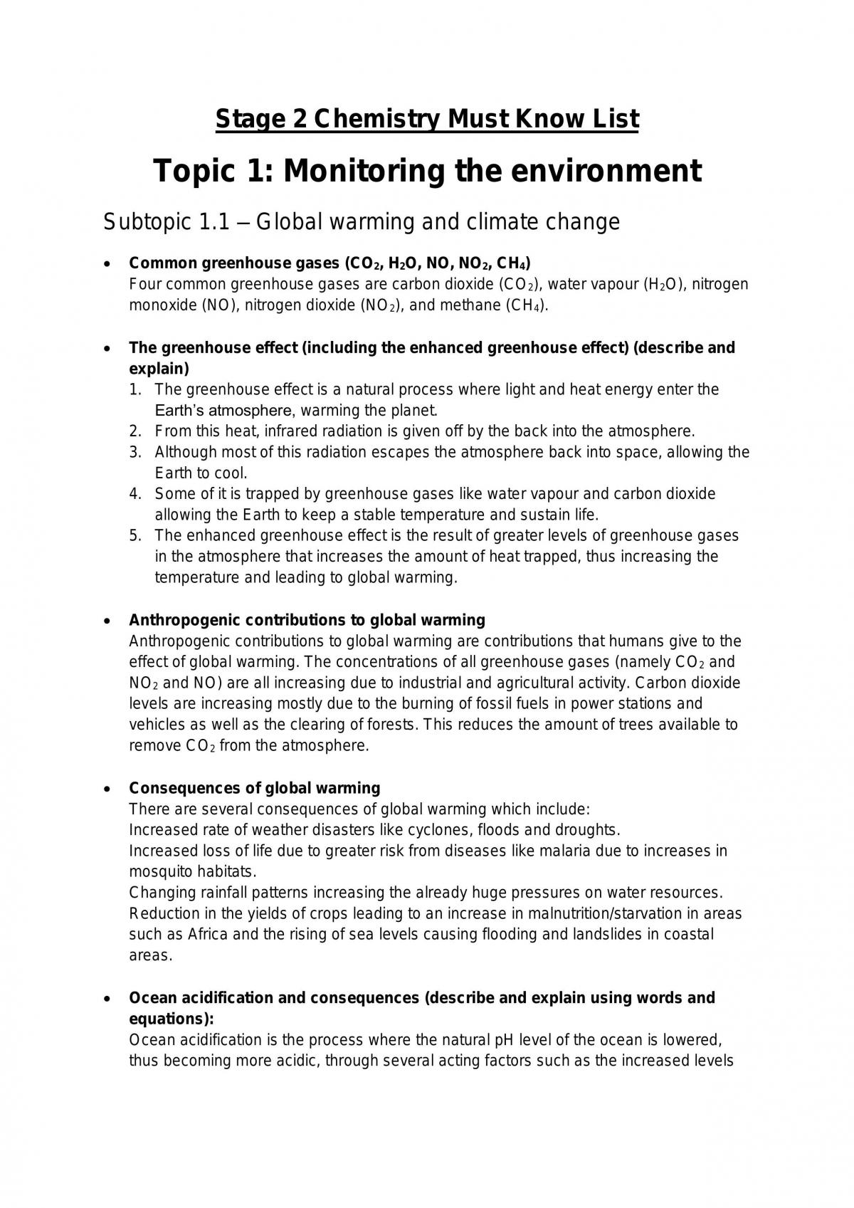 Stage 2 Chemistry - Page 1