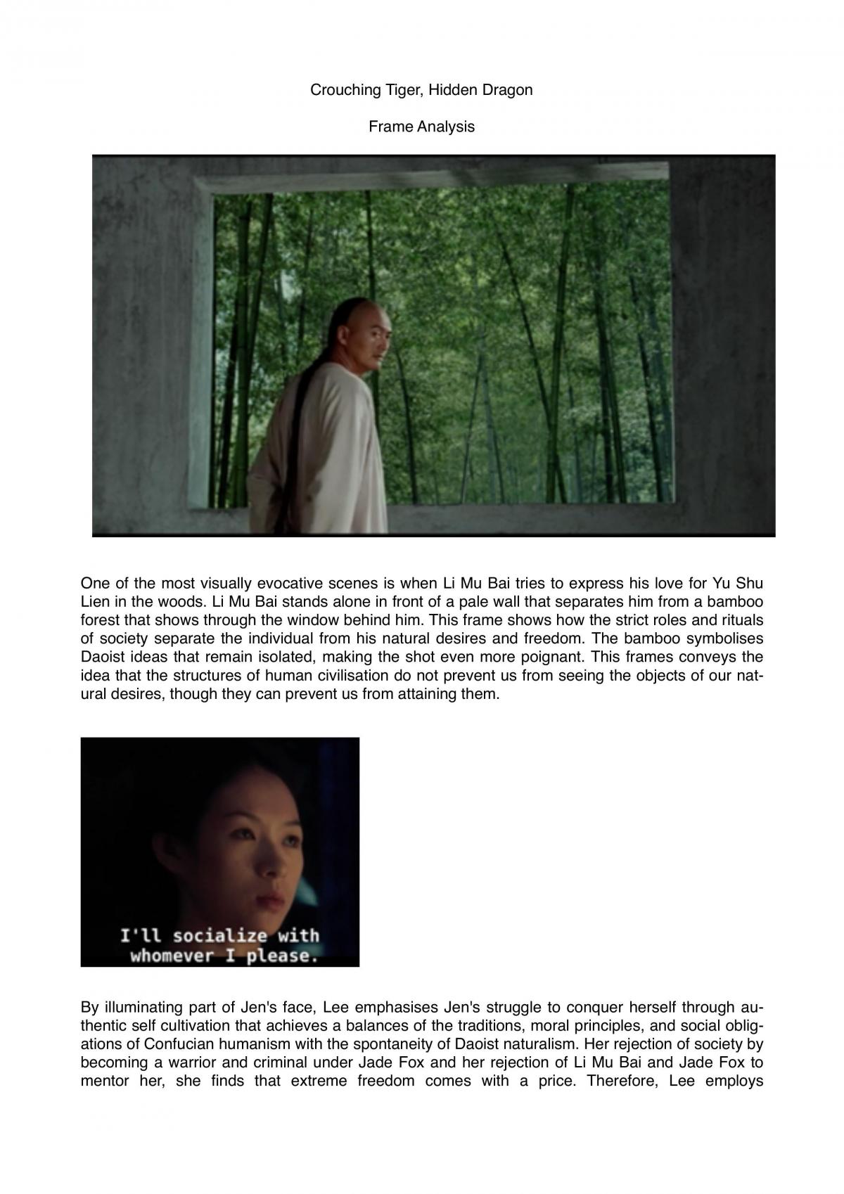 Cinematic Analysis of Ang Lee's 