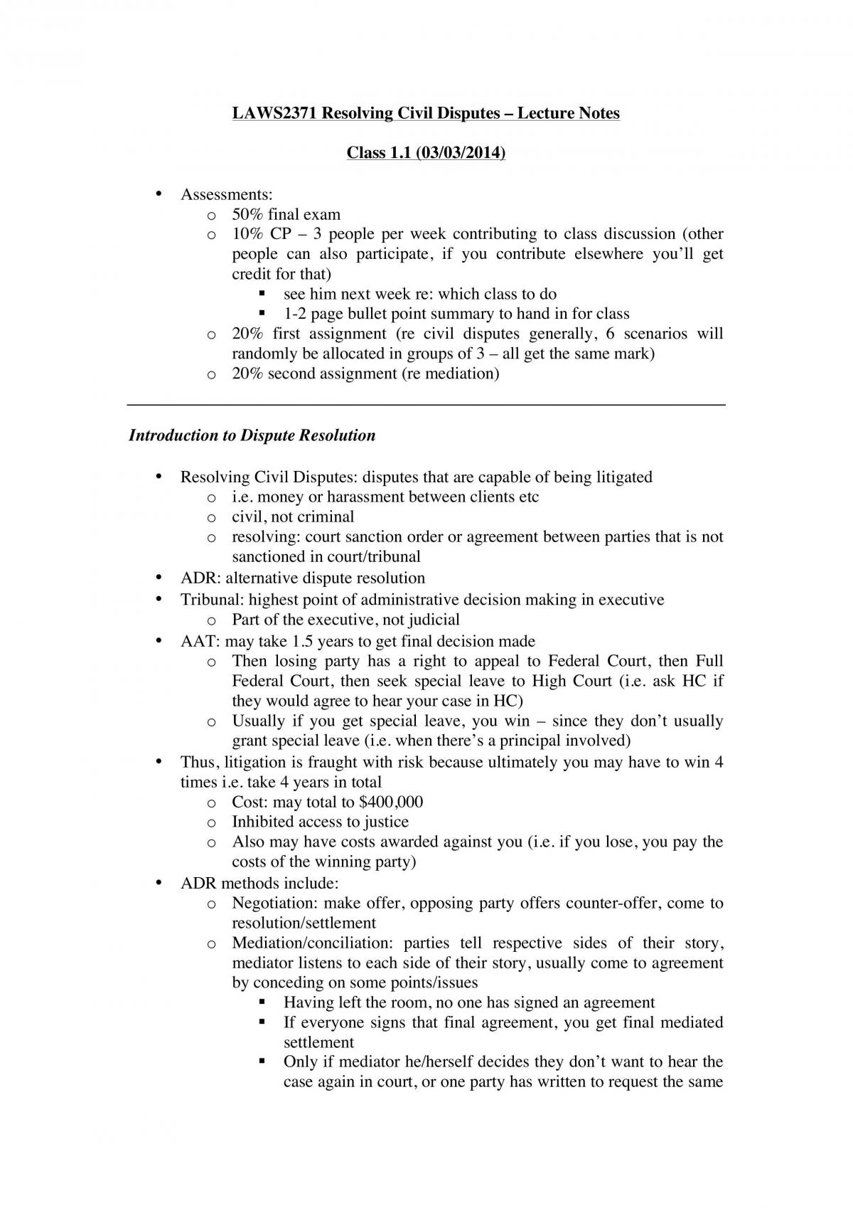 Lecture Notes - Page 1