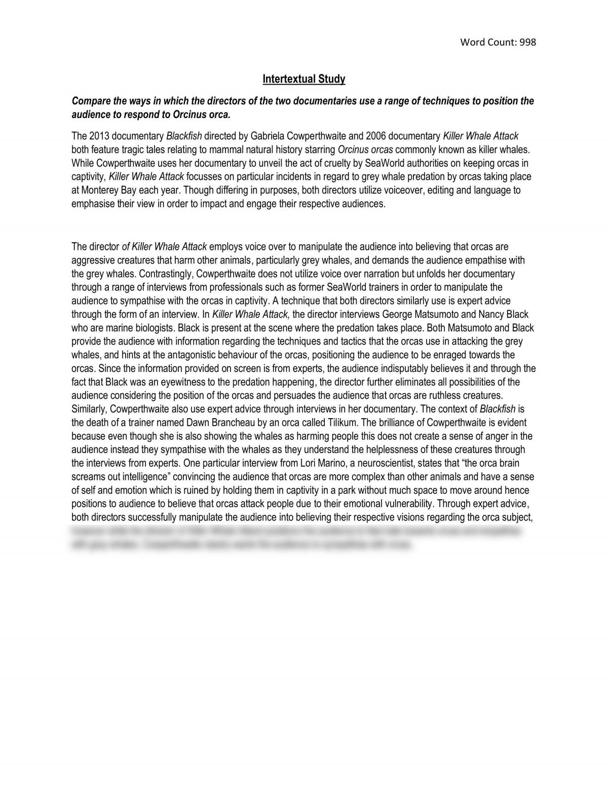 Inter Textual Study - Page 1