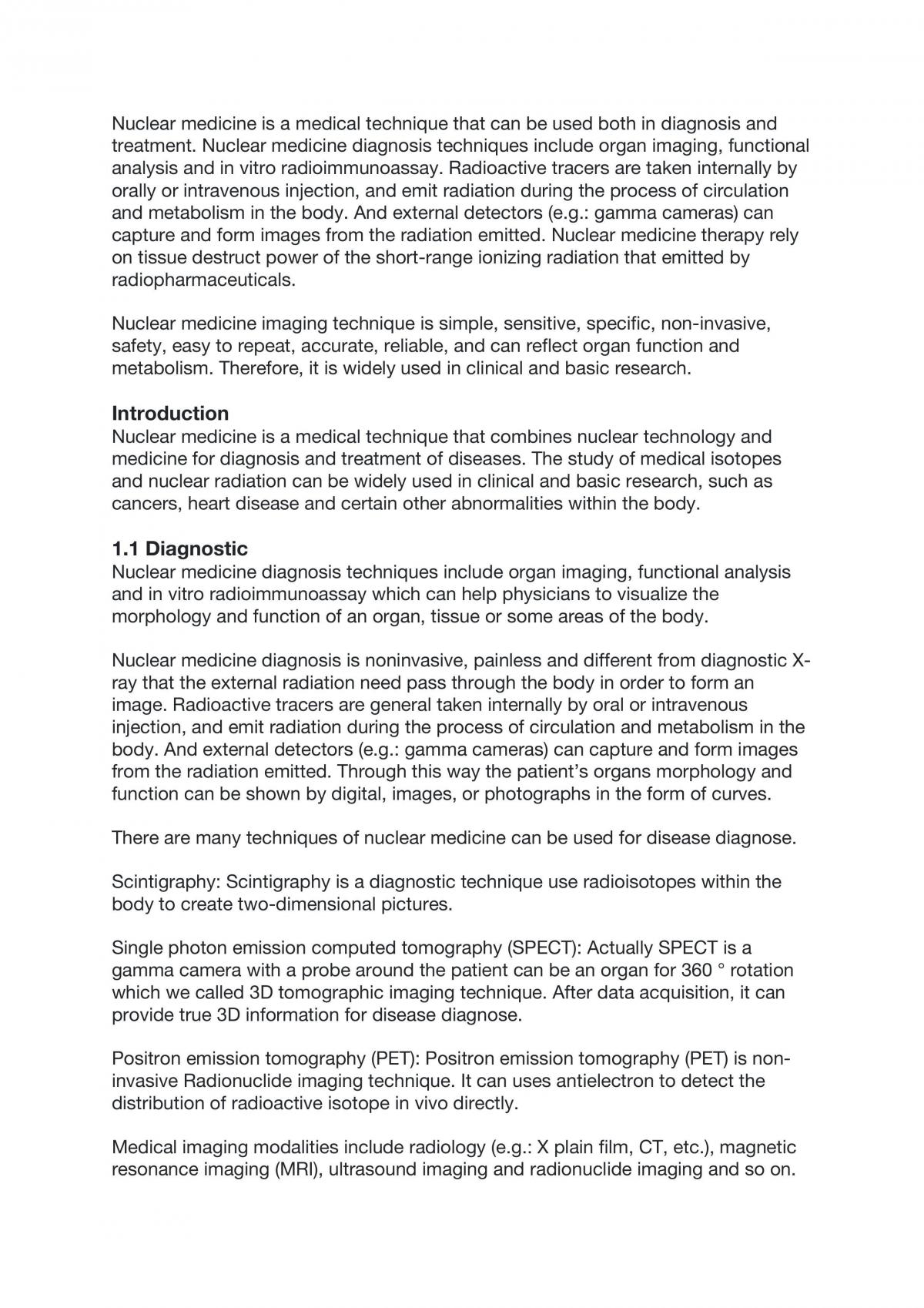 Nuclear Medicine  - Page 1