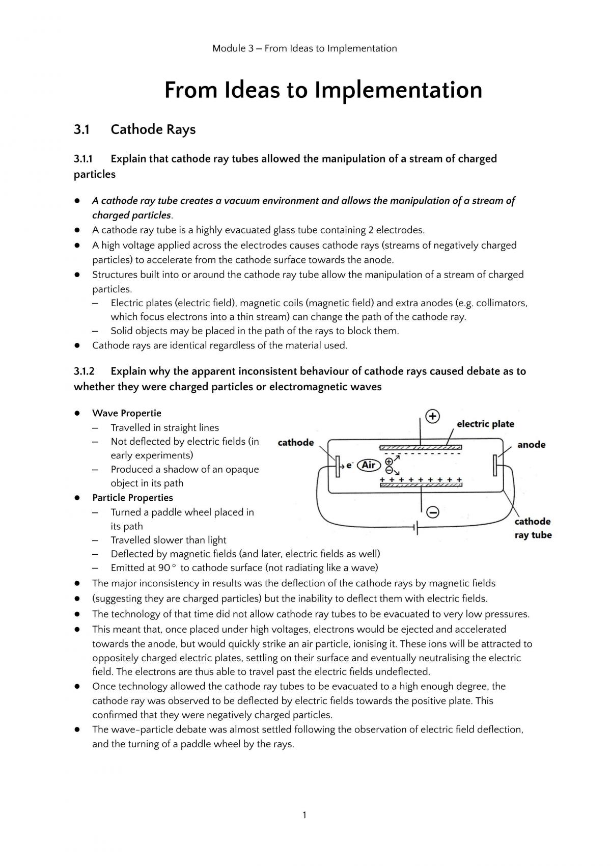 From Ideas to Implementation Study Notes - Page 1
