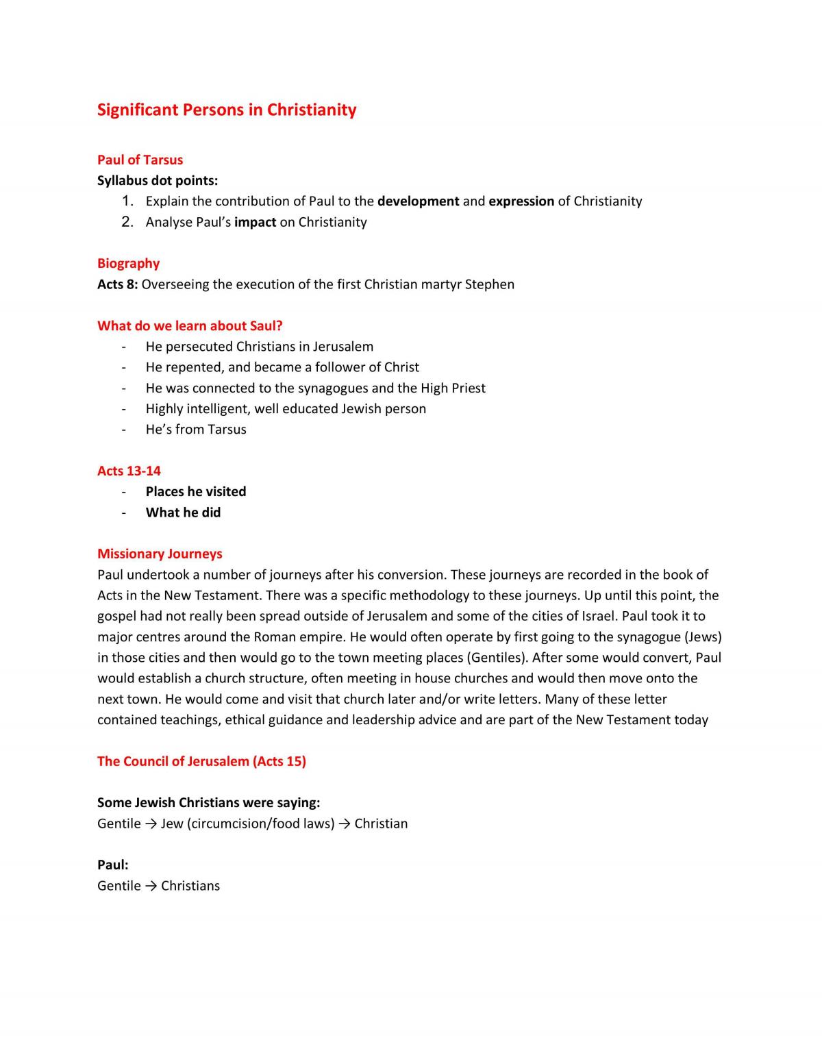 SOR I - Study Notes - Page 1