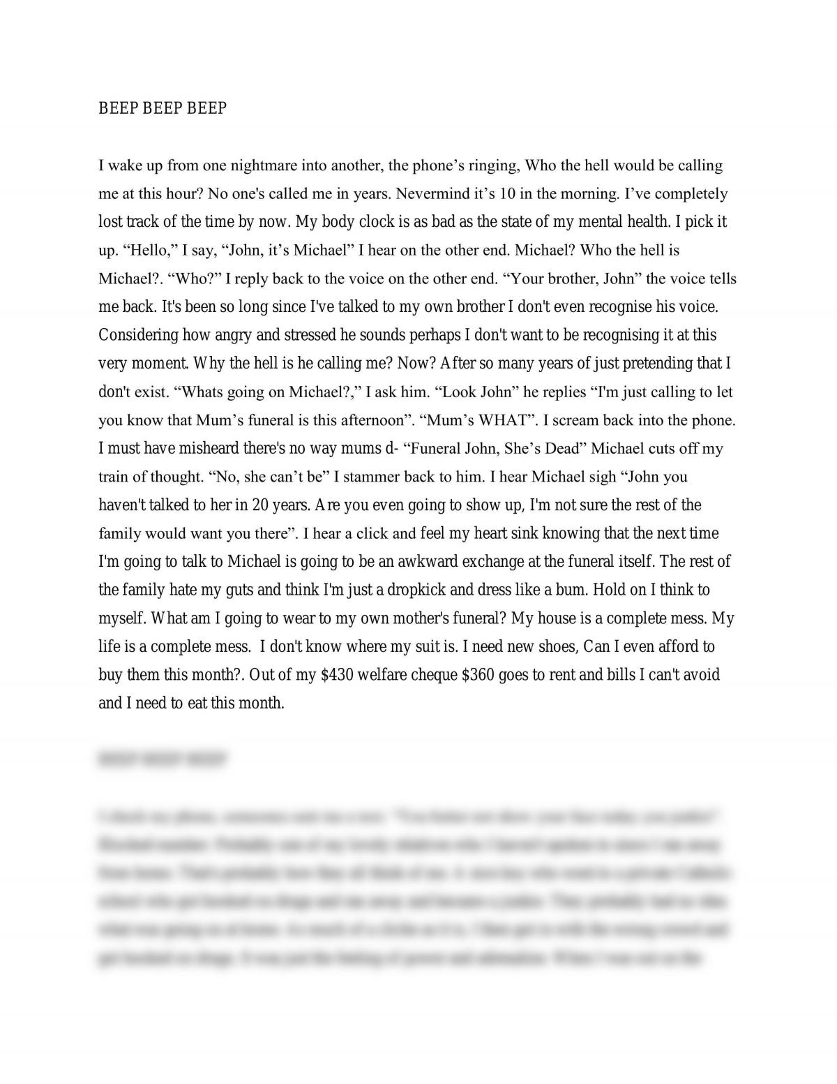 essay story to read